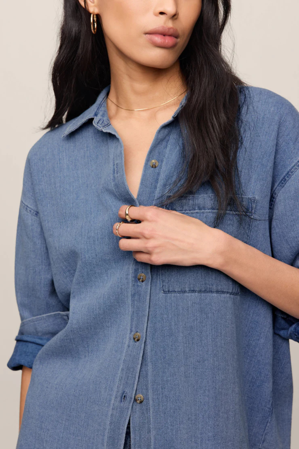 The Perfect Twill Button Up