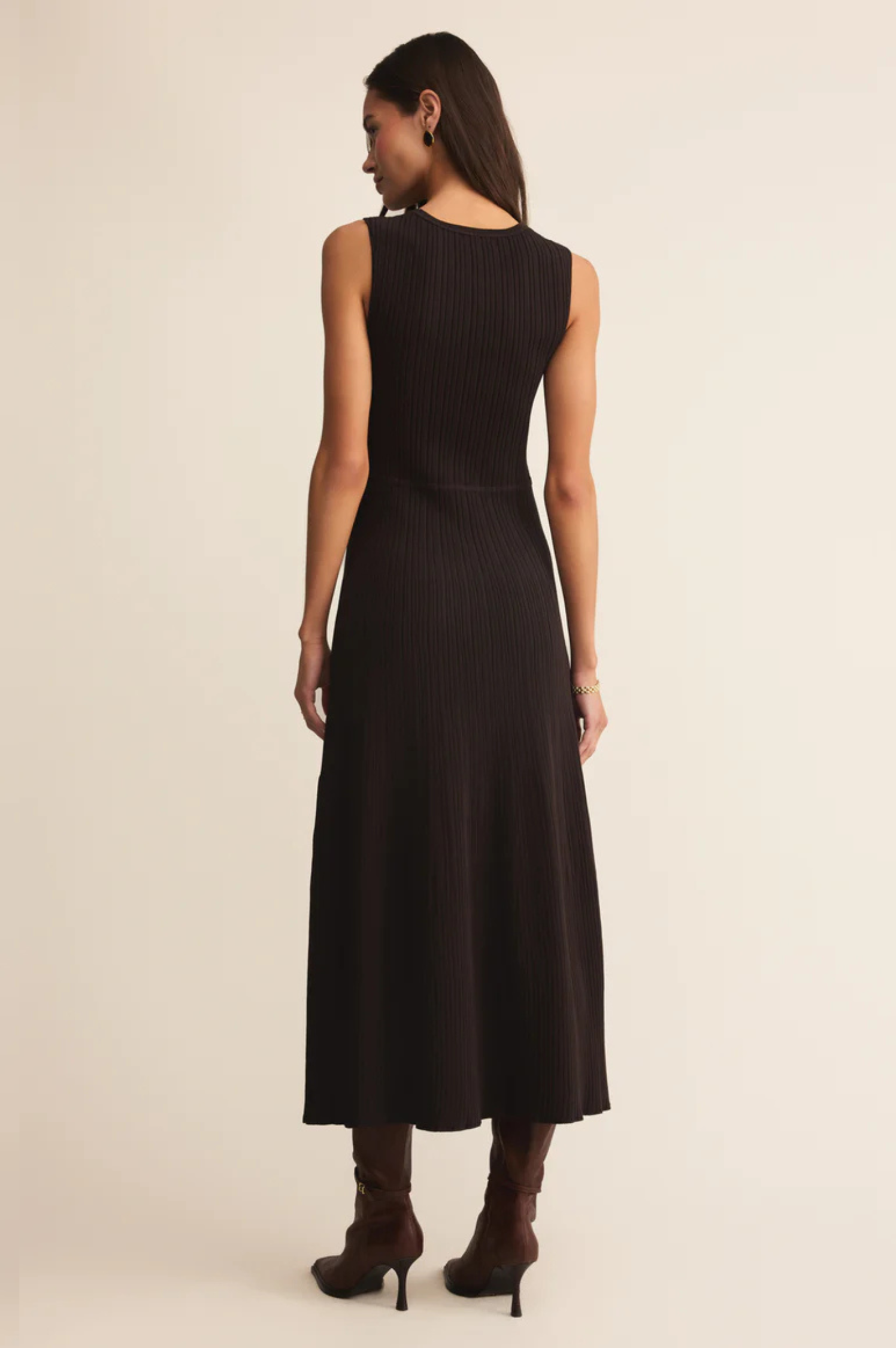 Elba Midi Ribbed Sweater Dress