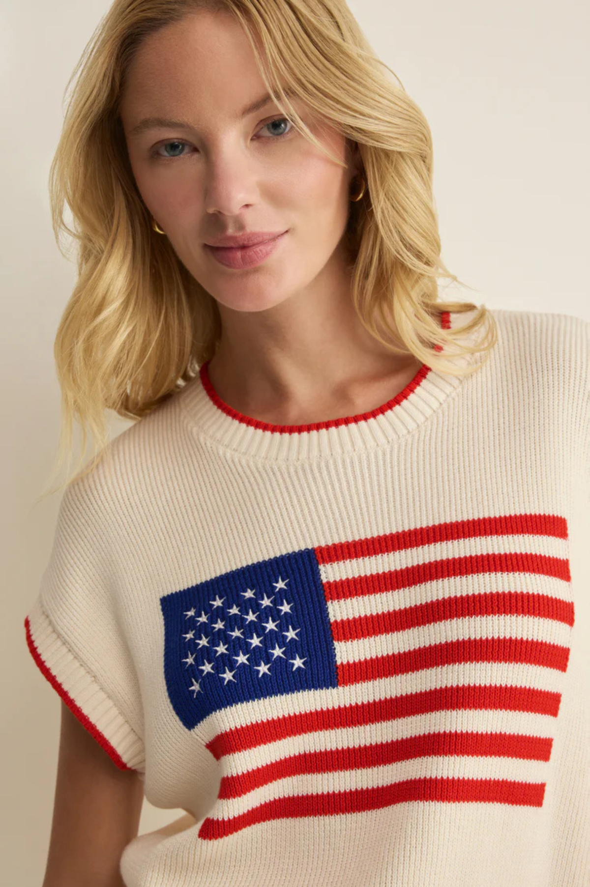 Sleeveless Patriot Sweater