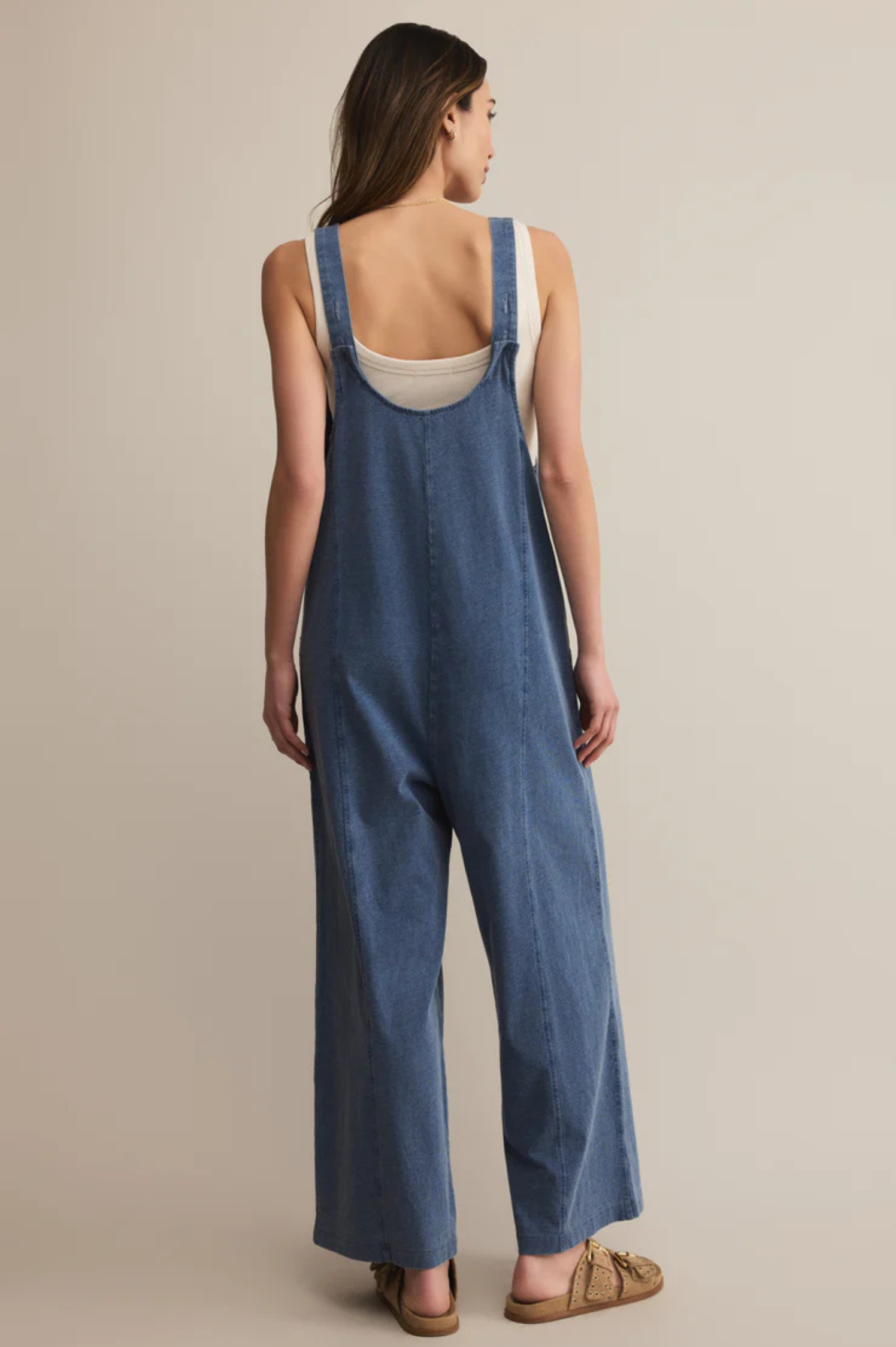 Everyday Jersey Denim Jumpsuit