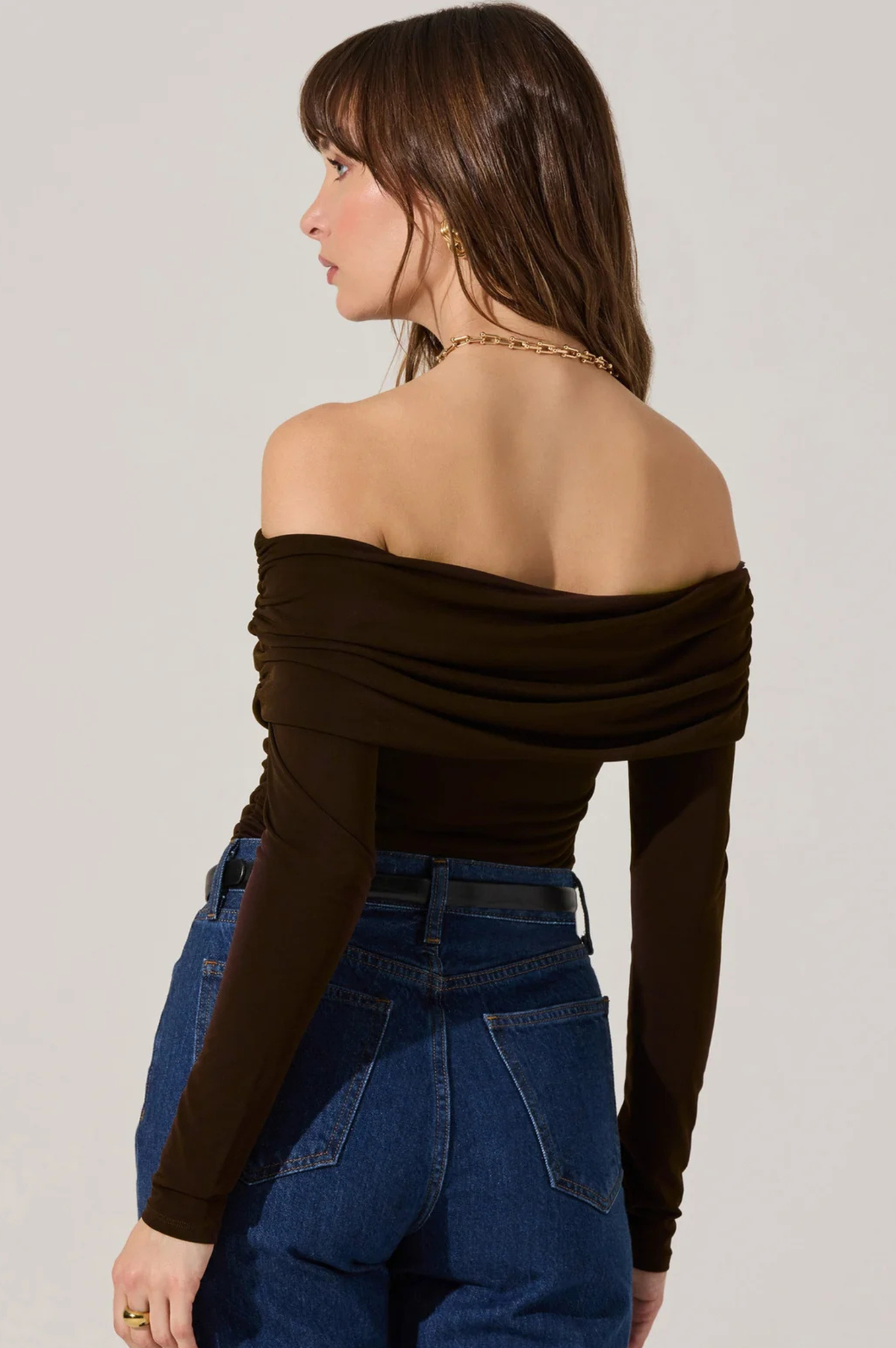 Datia Ruched Off Shoulder Top