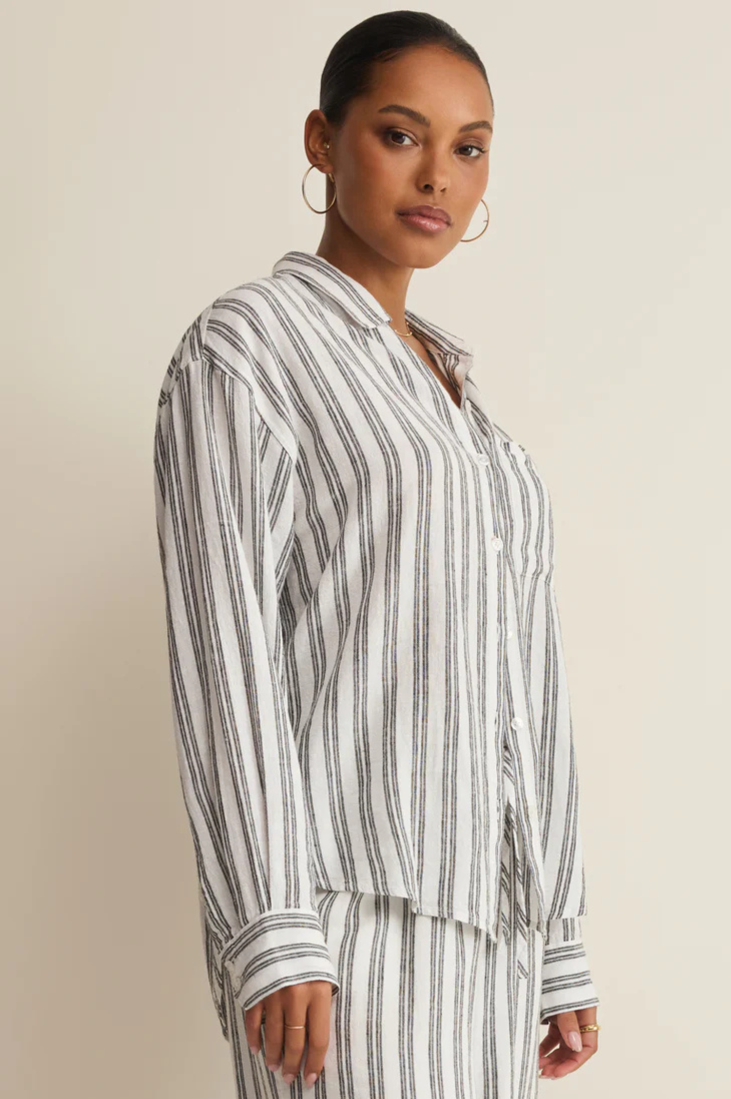The Perfect Striped Linen Top