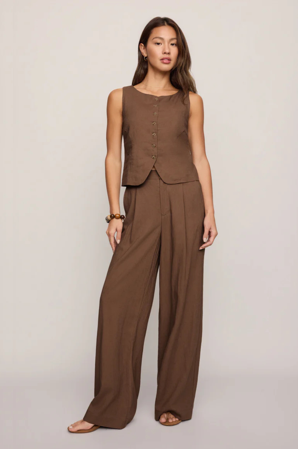 Roman Linen Vest