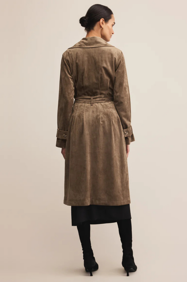 Dorian Suede Trench Coat - Boem