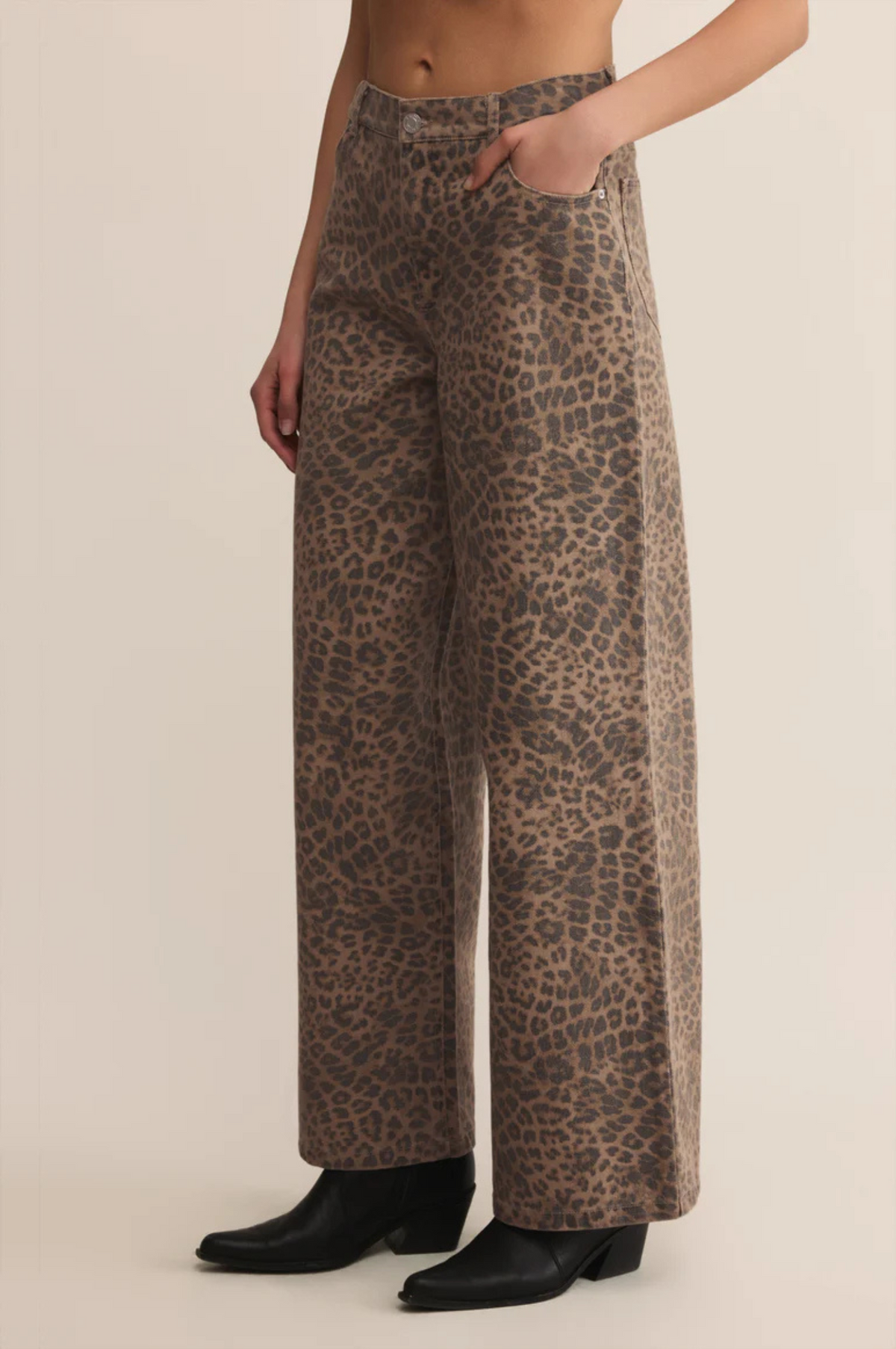 Marlin Denim Leopard Pant