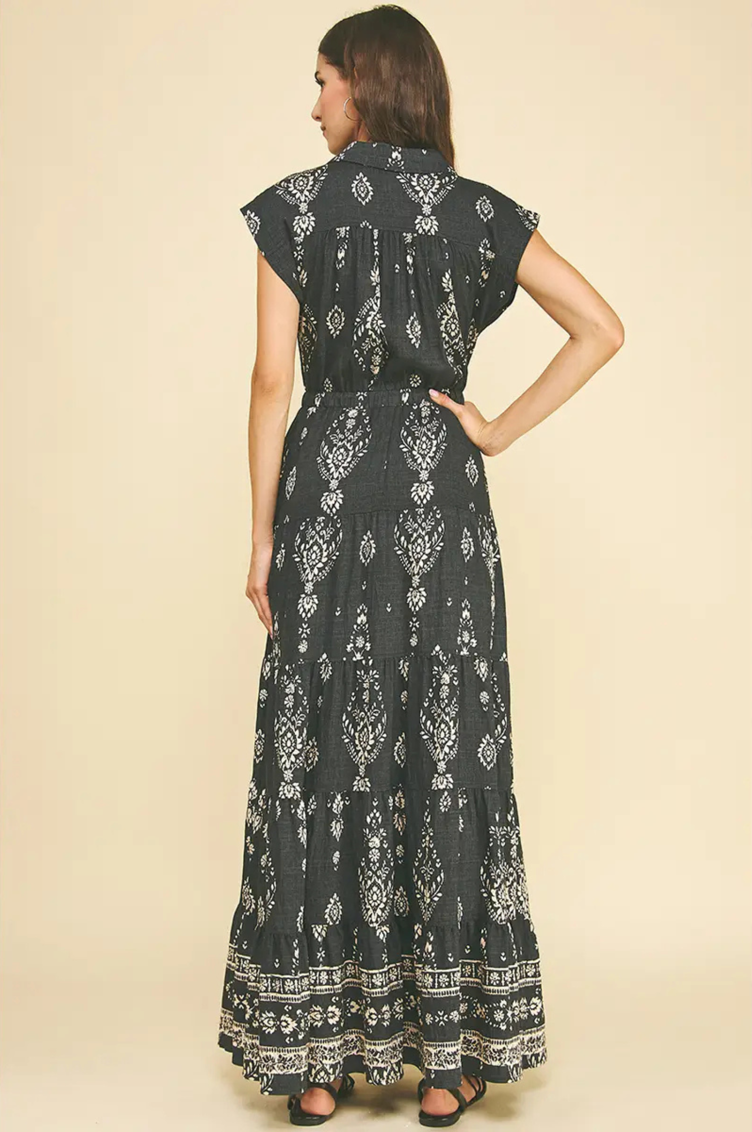 Paisley Tiered Maxi Dress