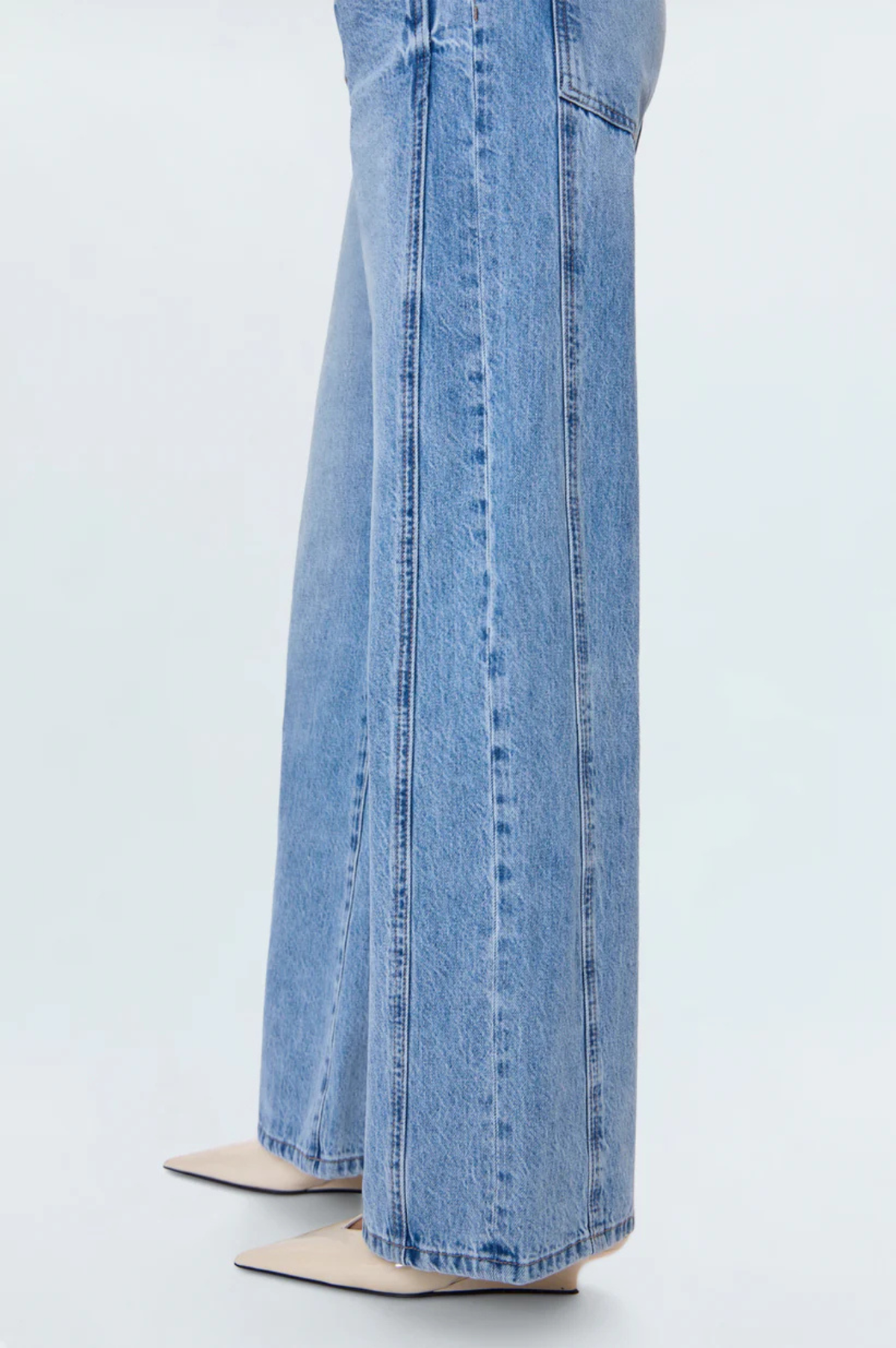 Caleb High Rise Stacked Waist Jean - Era