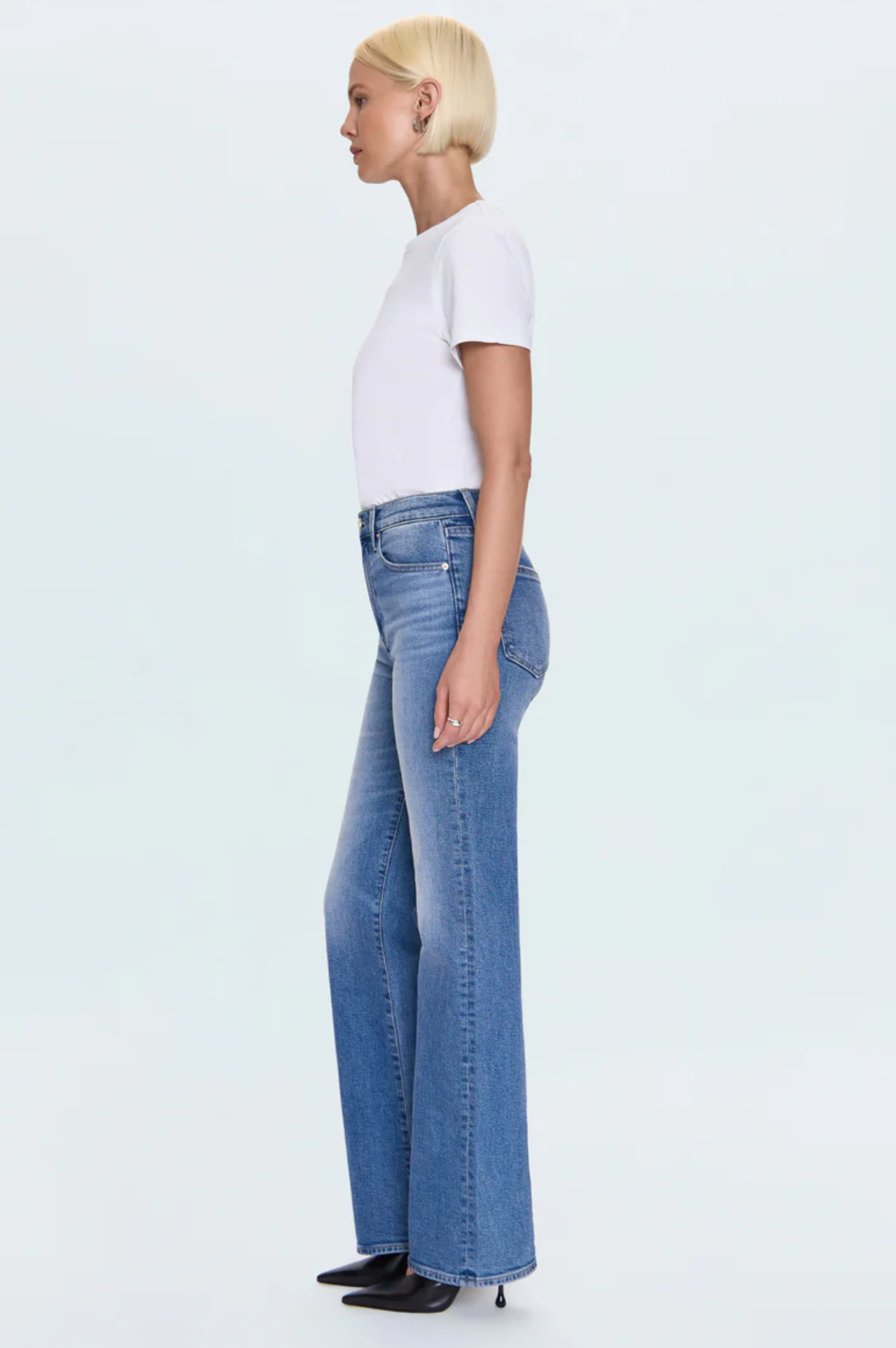 Evie High Rise Slim Boot - Illusion