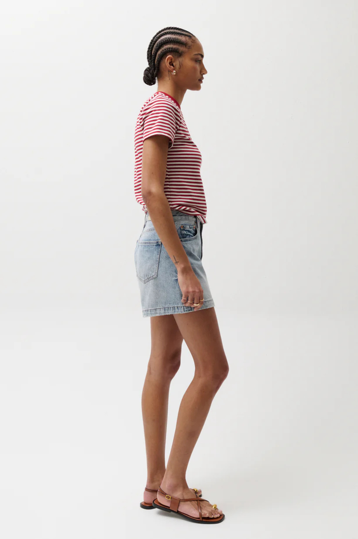 Saige High Rise Short - French Riviera