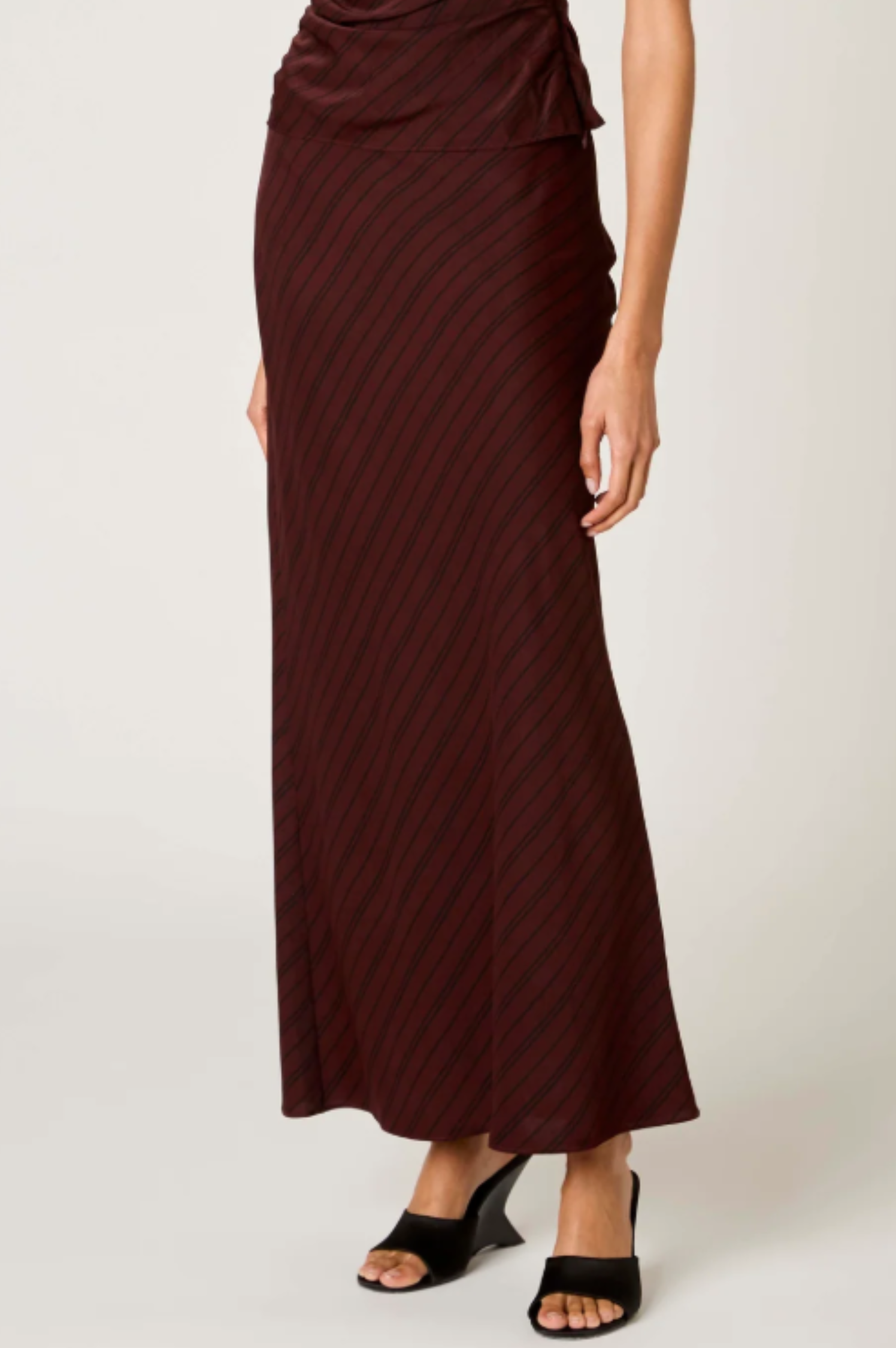 Oxblood Ravello Skirt