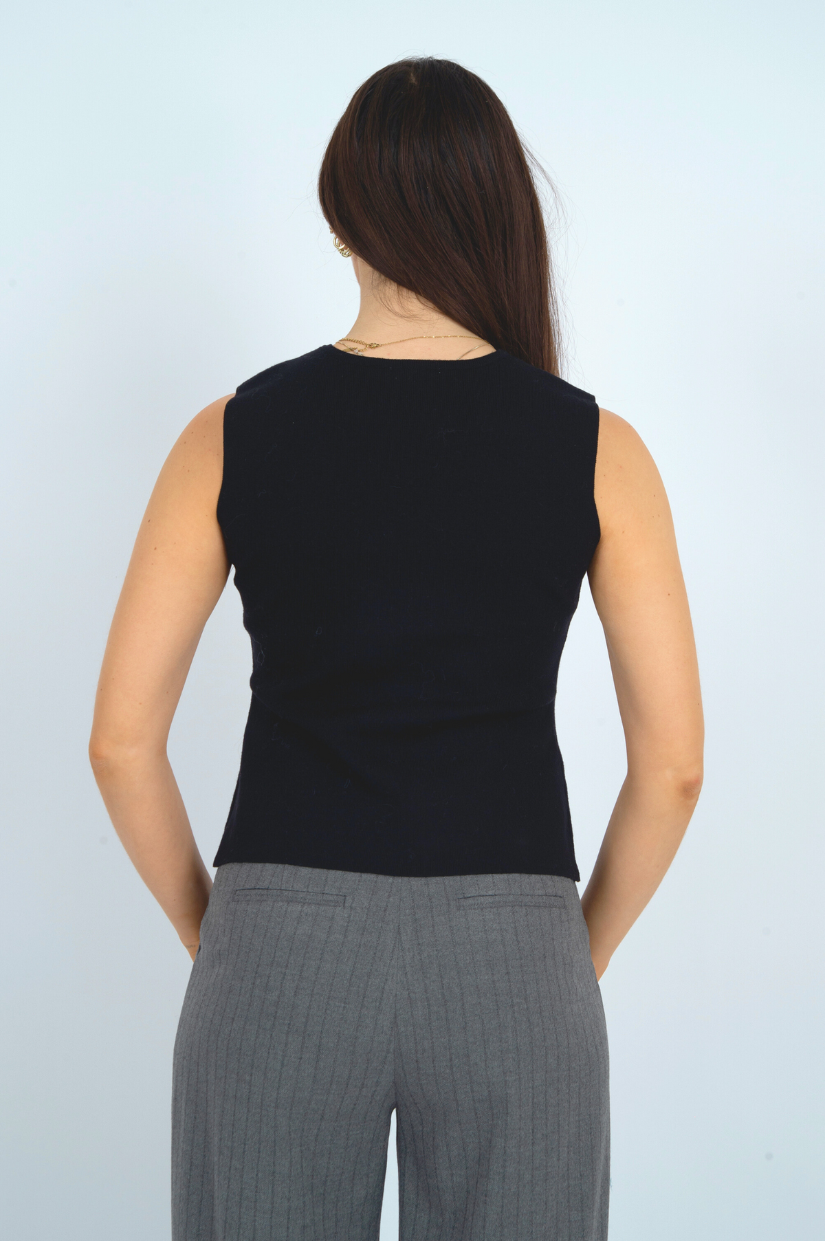 Blodwyn Sleeveless V-neck Vest