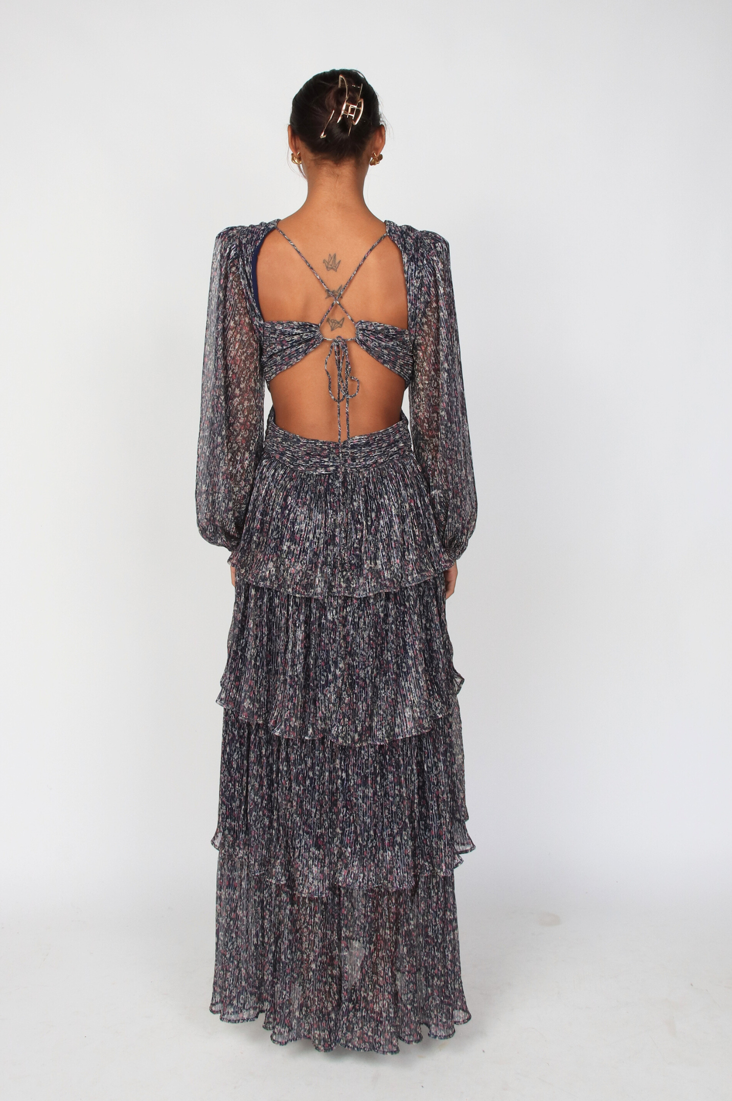 Anora Floral Tiered Maxi Dress