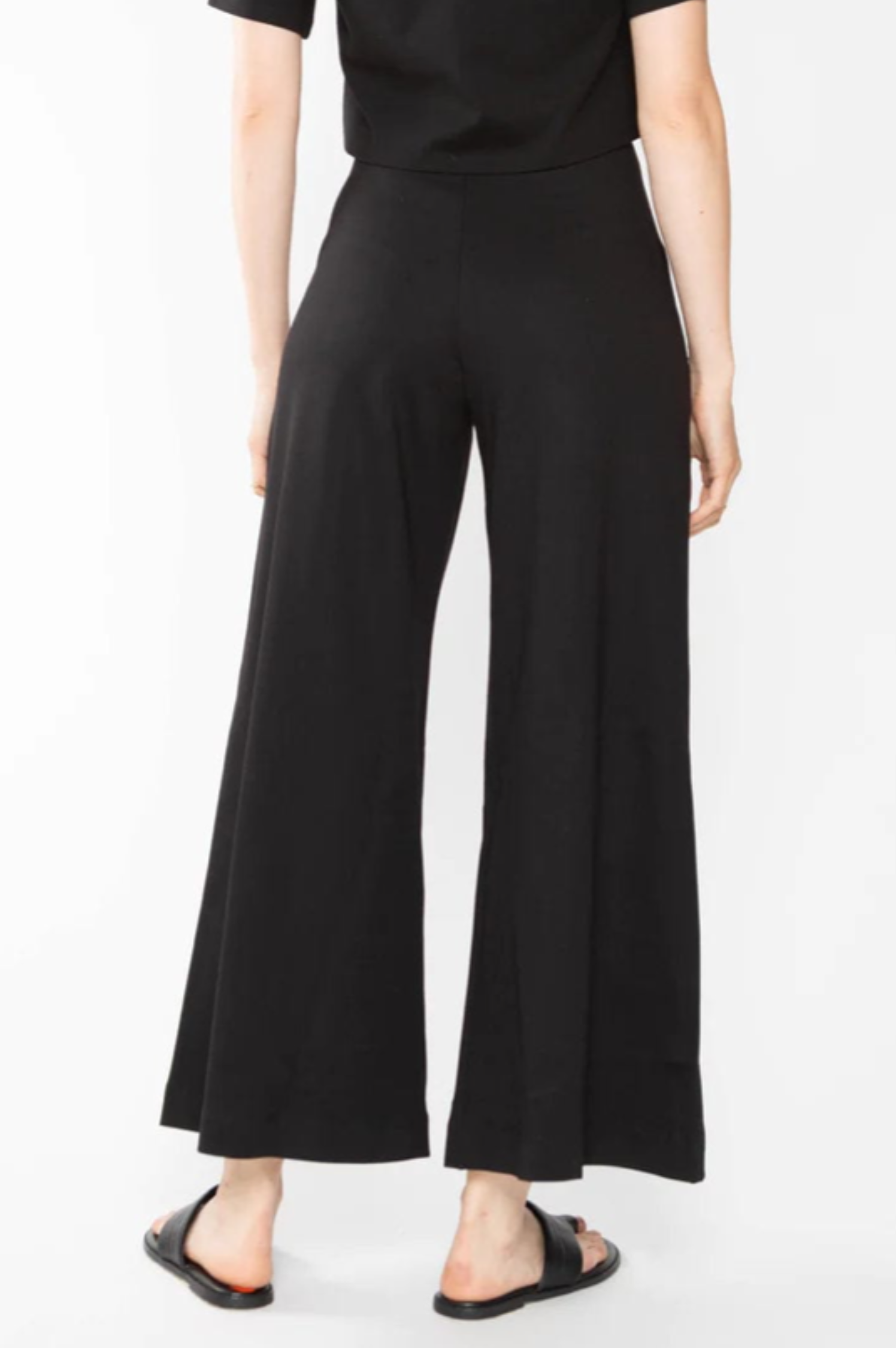 Scuba Cropped Wide Leg Pant