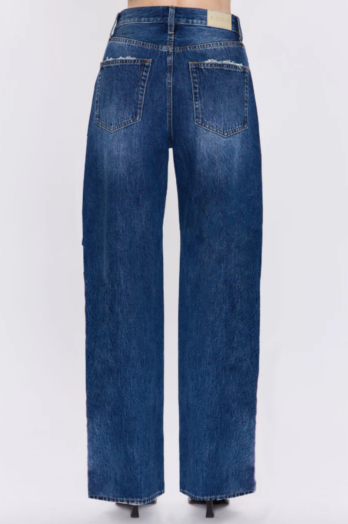 Tate High Rise Bowed Wide Leg Jean - Fulton