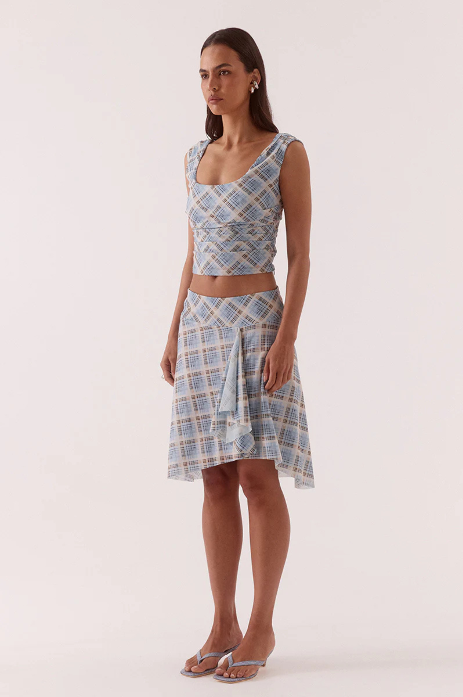 Novalyn Plaid Skirt