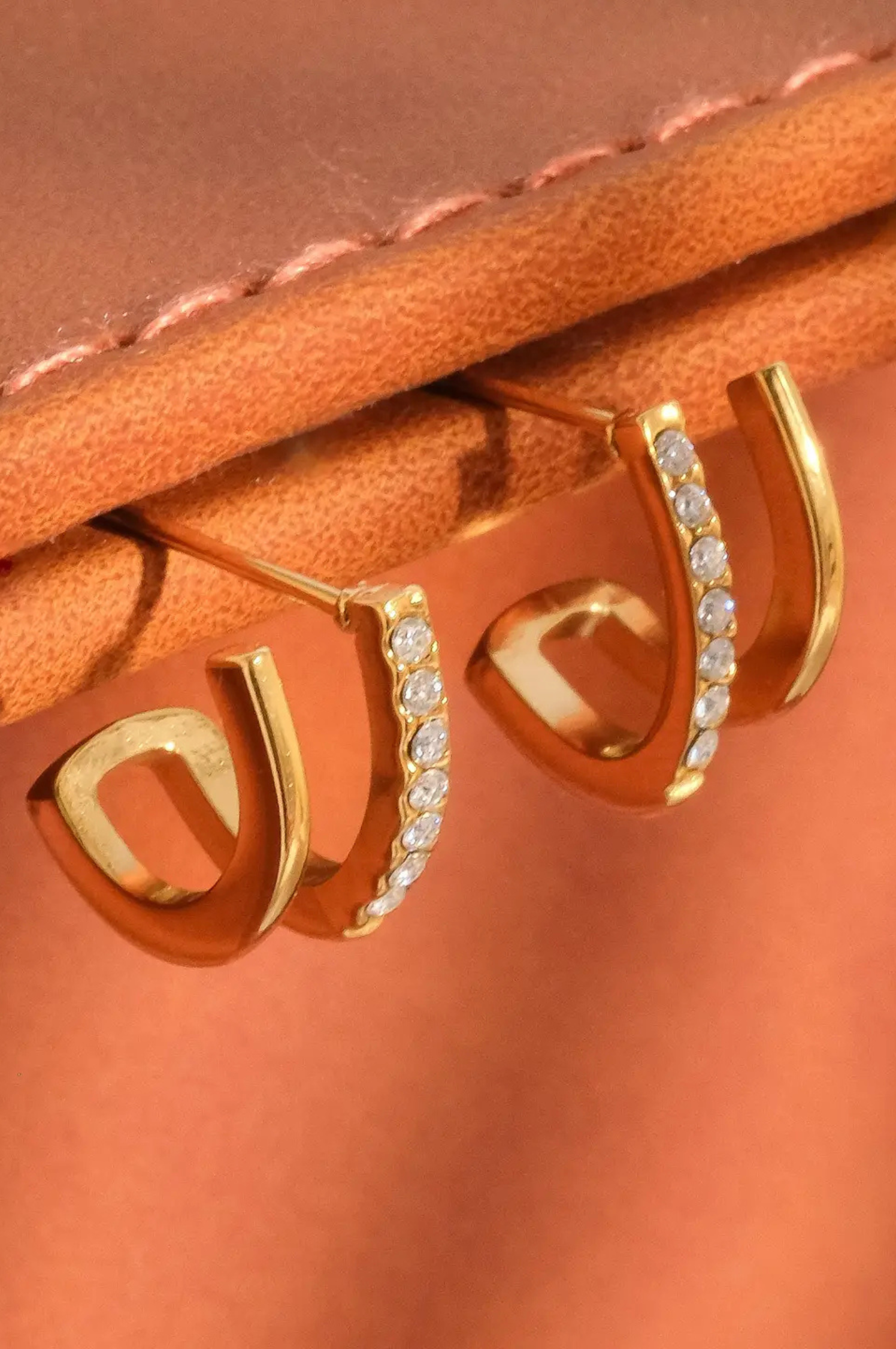 Dulce Double Hoop Stud