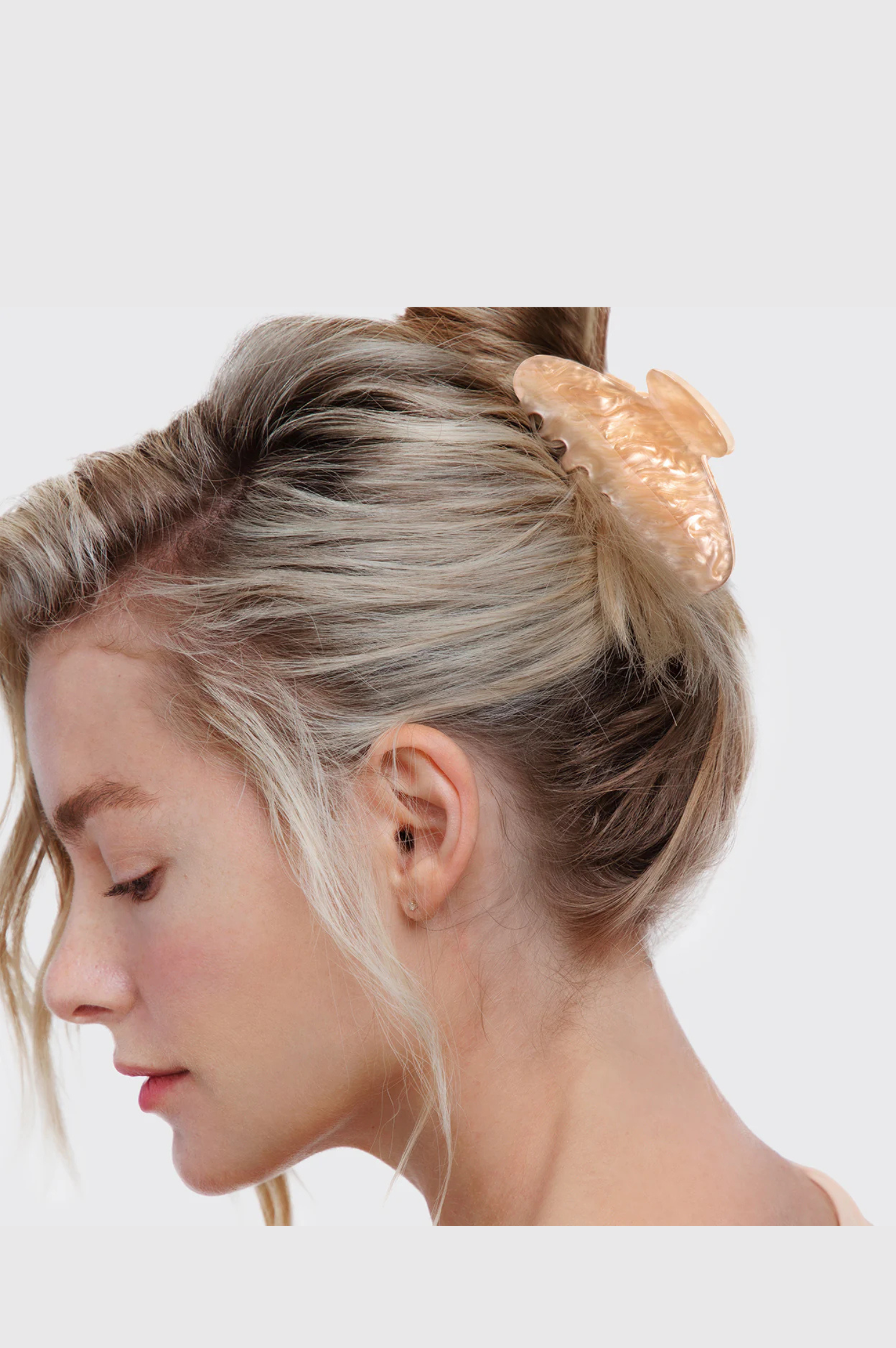 Blonde Marble Claw Clip