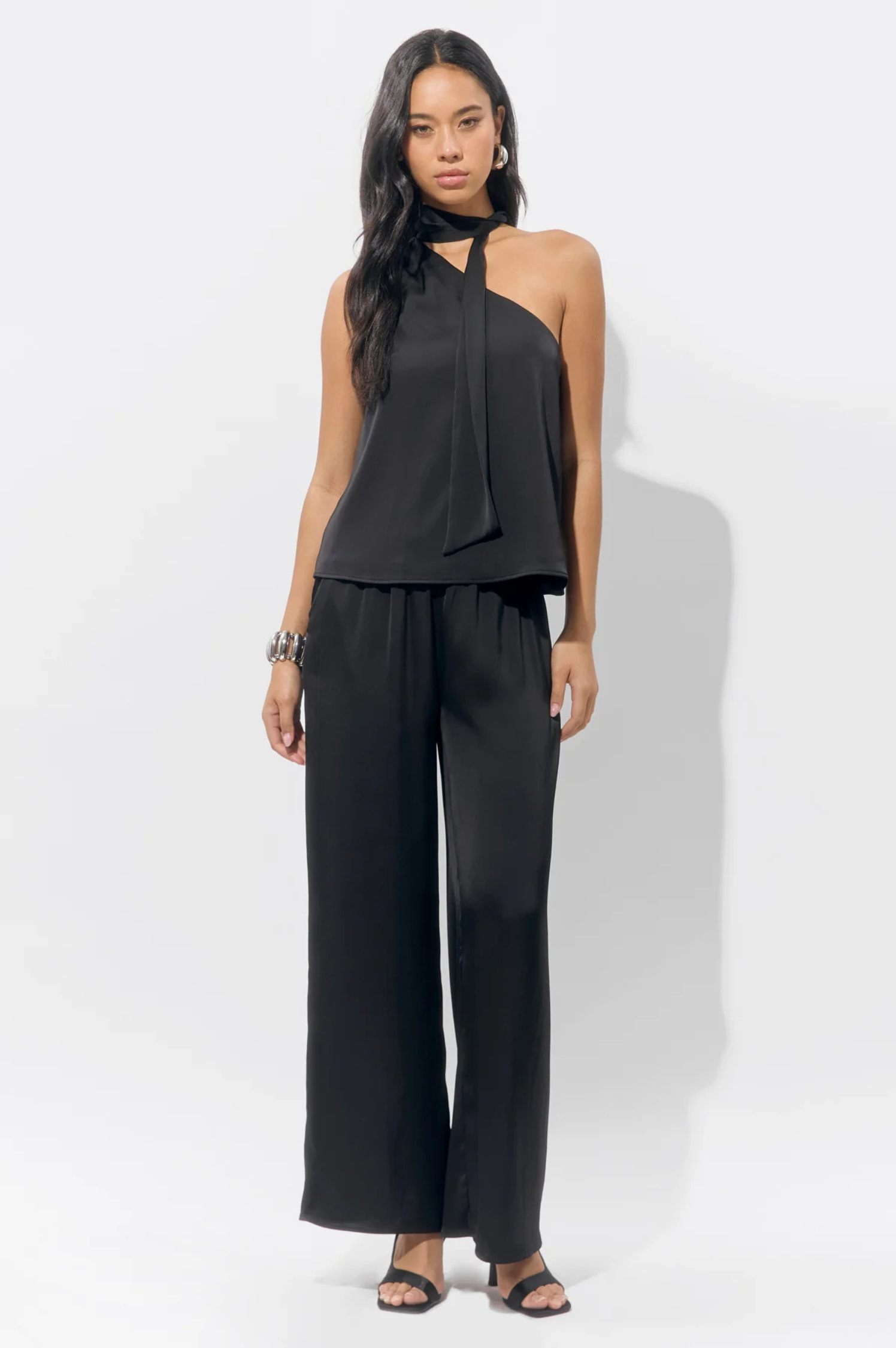 Lisette Scarf One Shoulder Top