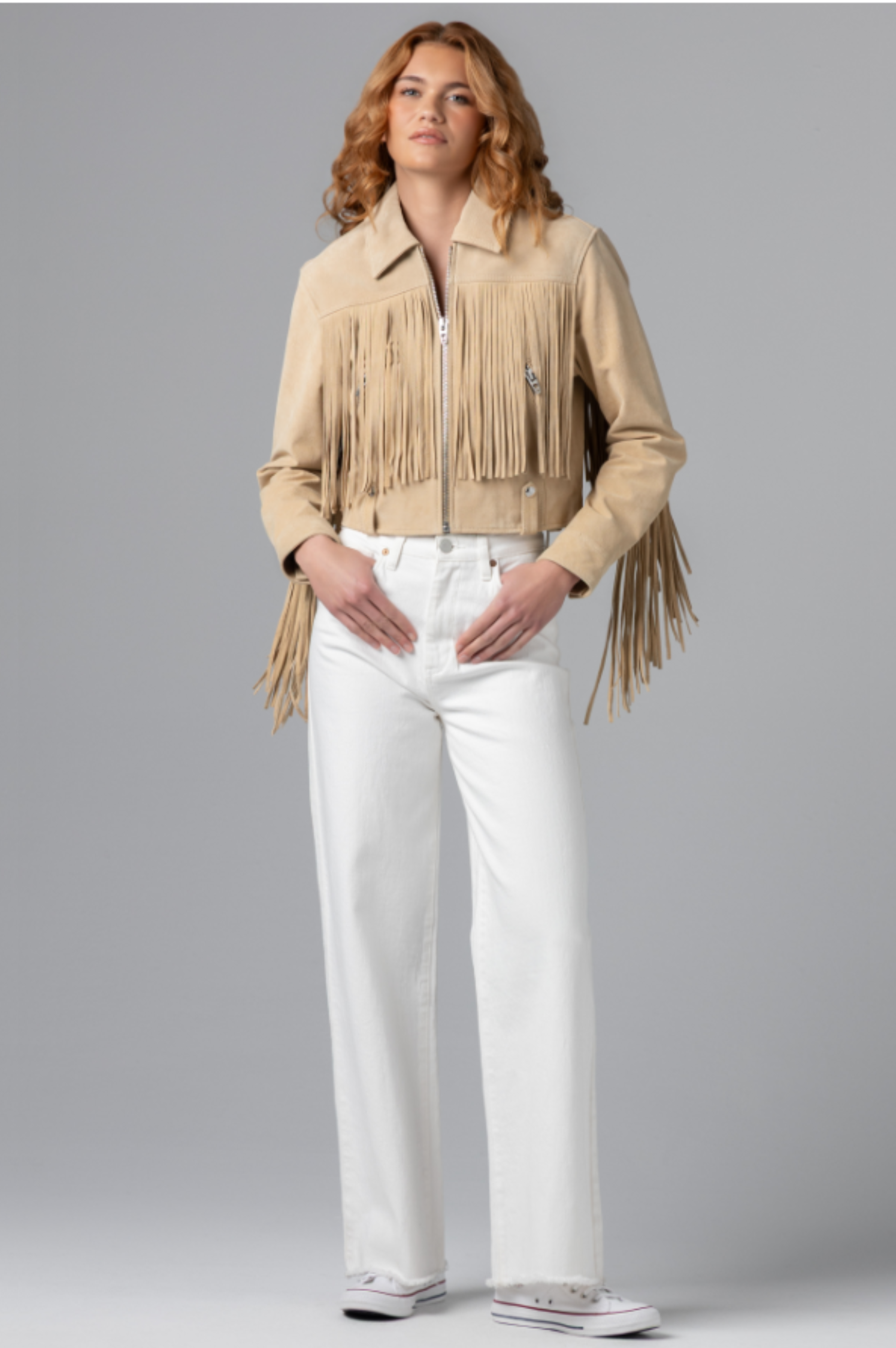 Morning Latte Fringe Jacket