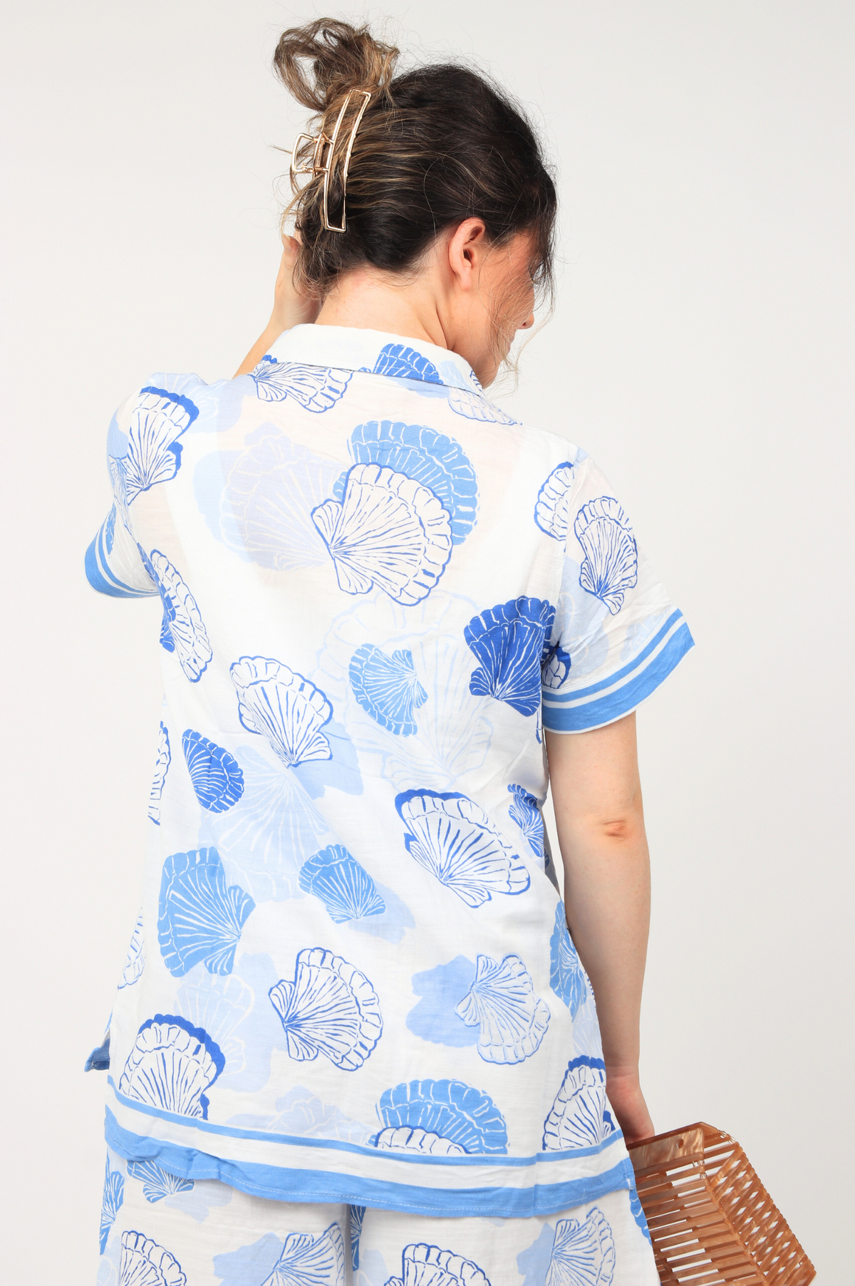 Jordan Shell Print Button Up Shirt