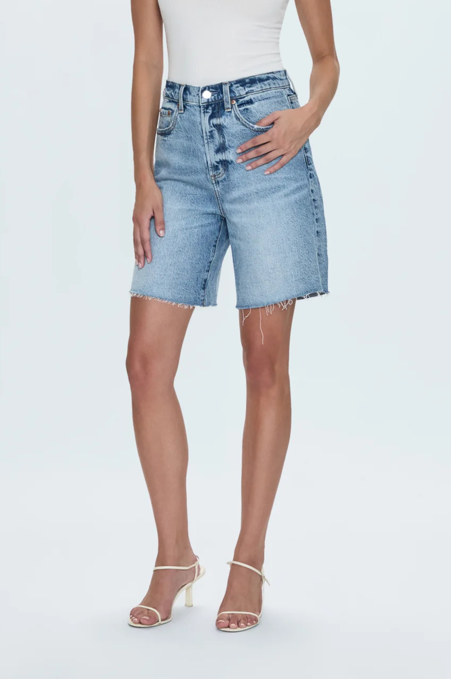 Kaylee High Rise Pinched Loose Straight - Boulder