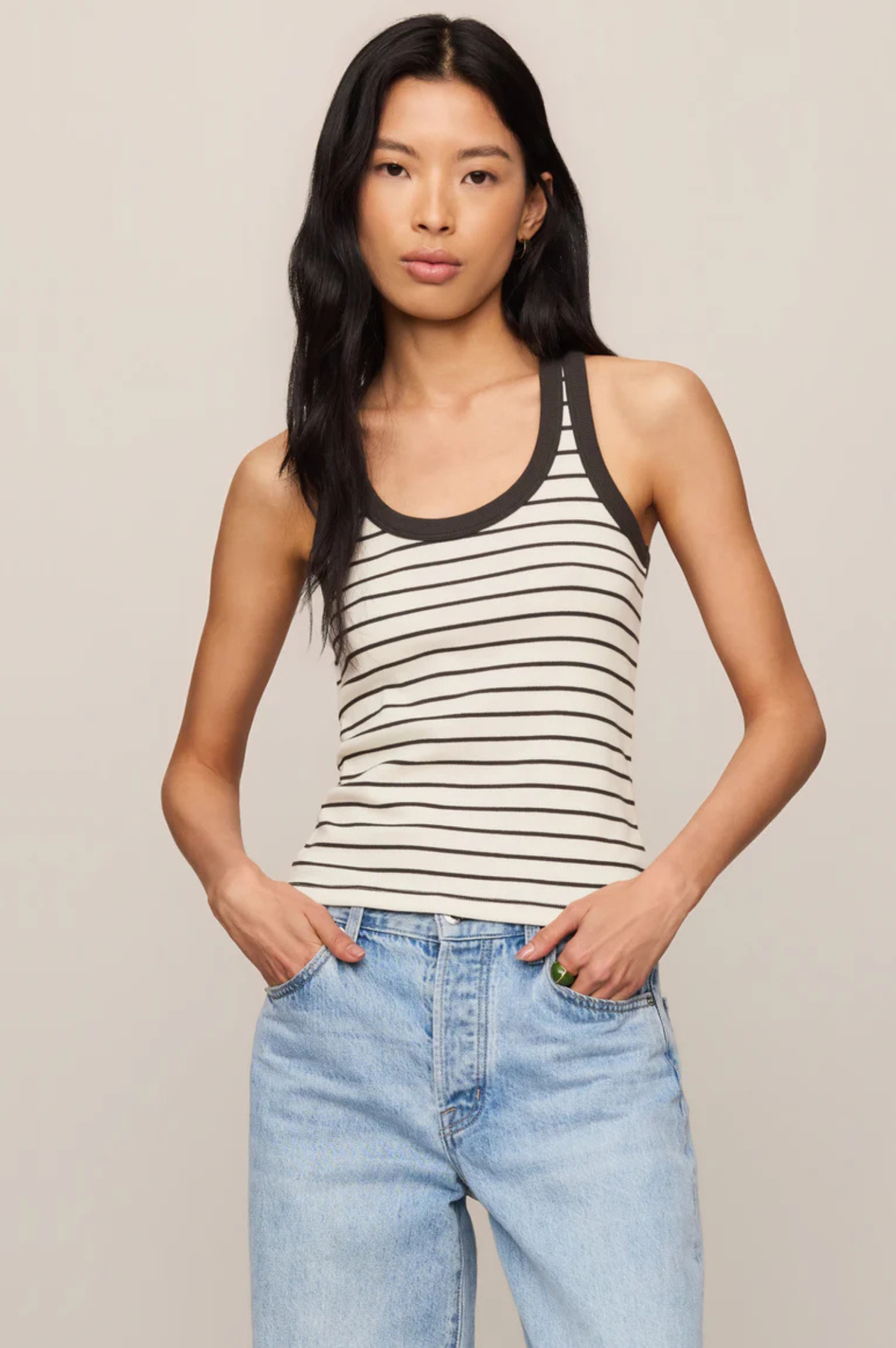 Rowe Striped Scoop Tank