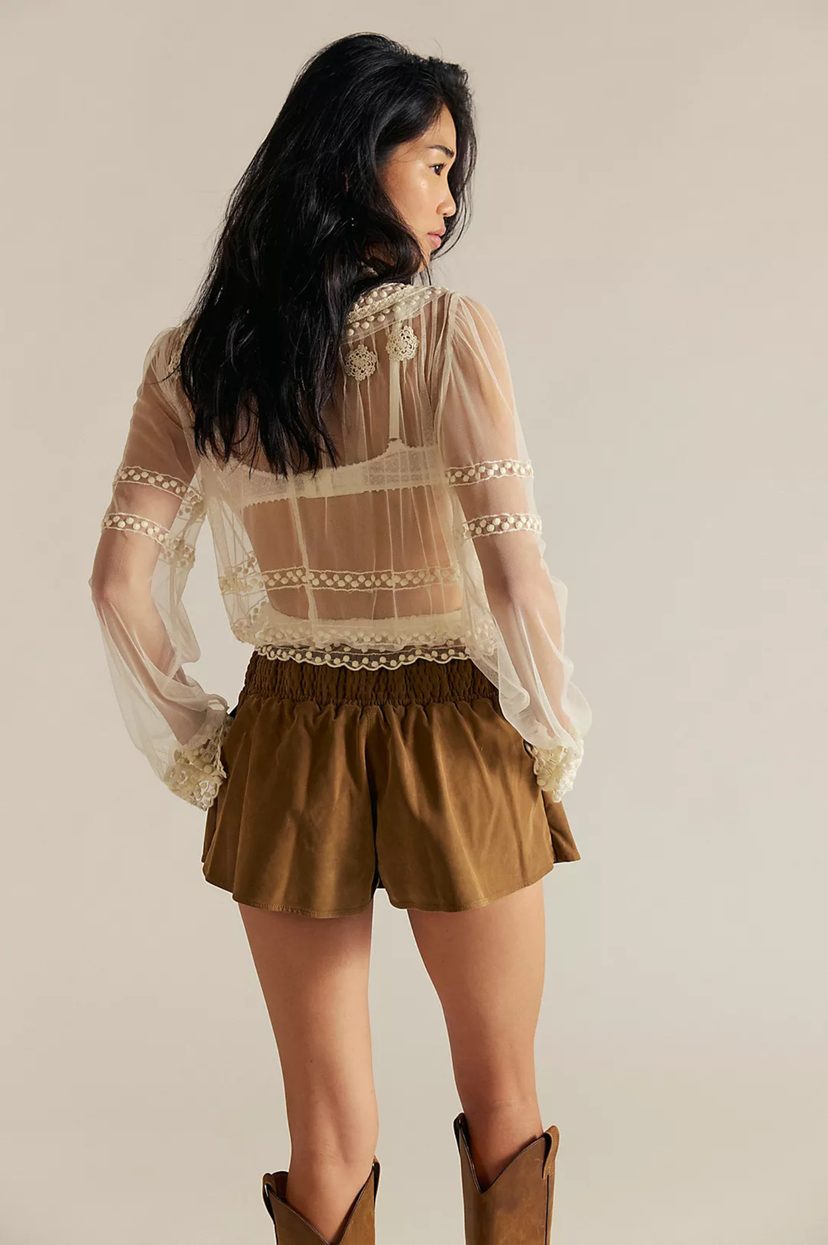 Paradise Found Suede Skort