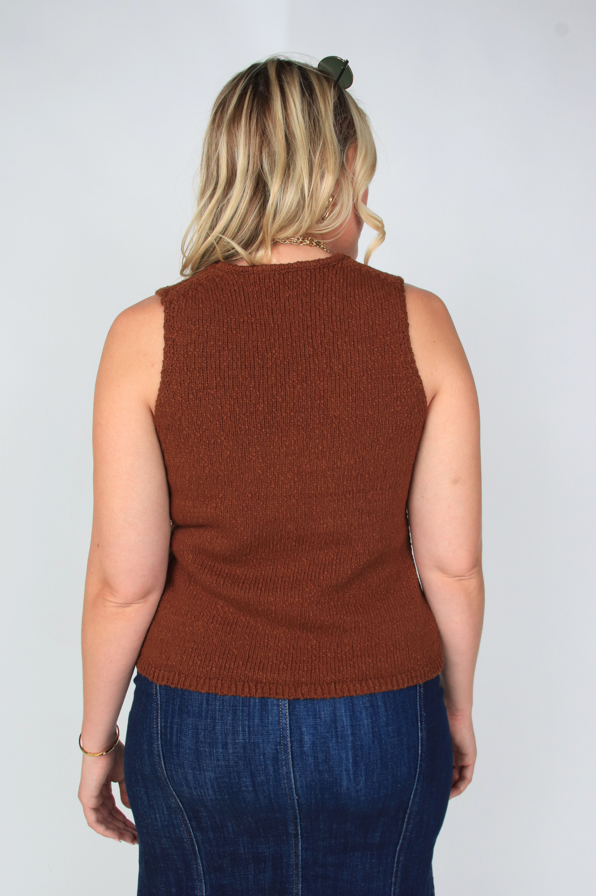 Taimi Crochet Sweater Vest