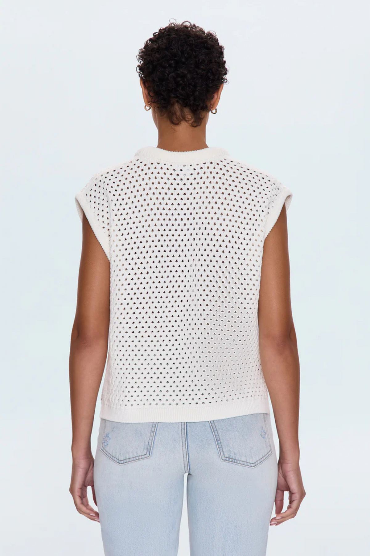 Beck Open Knit Cropped Sweater