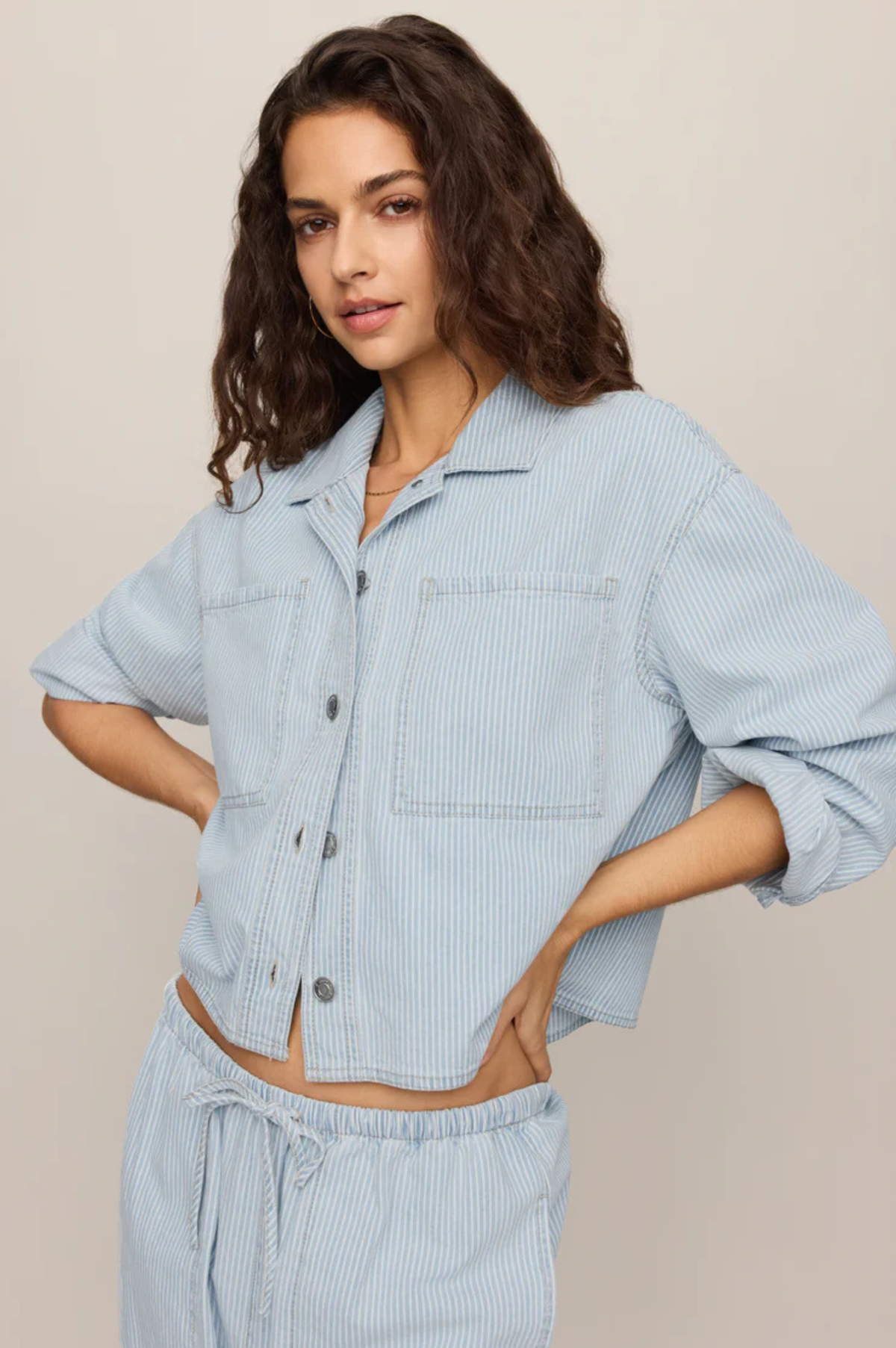 Erin Denim Railroad Jacket
