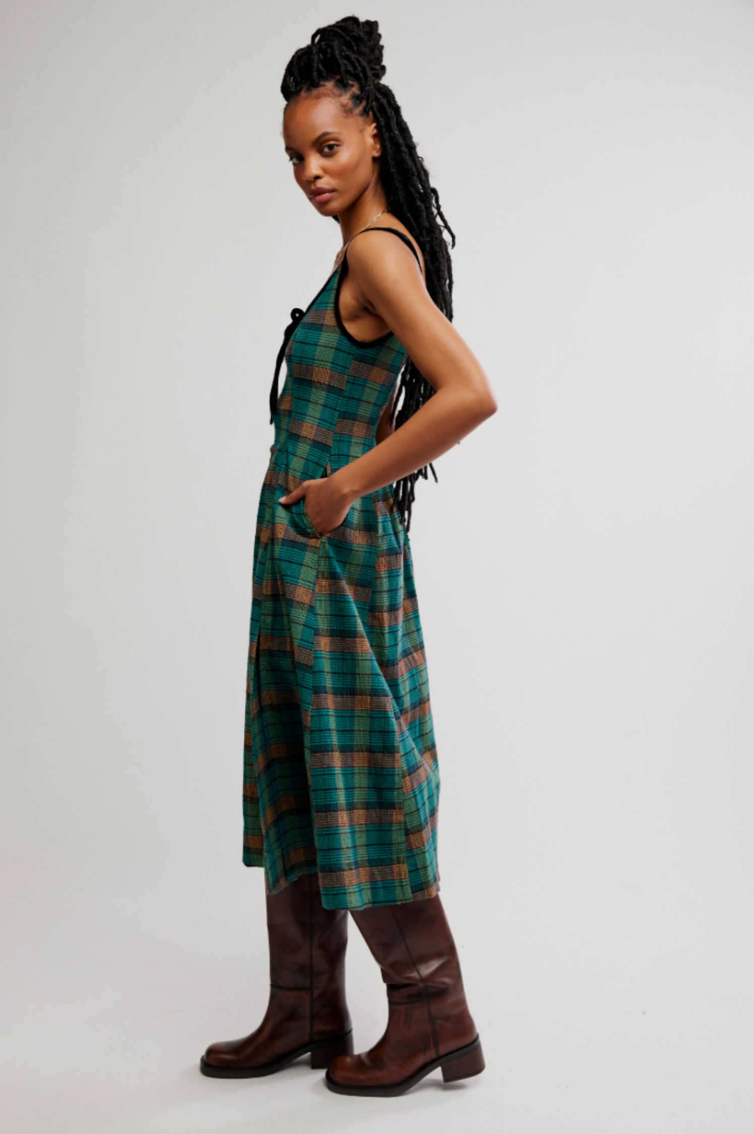 Freya Plaid Dress