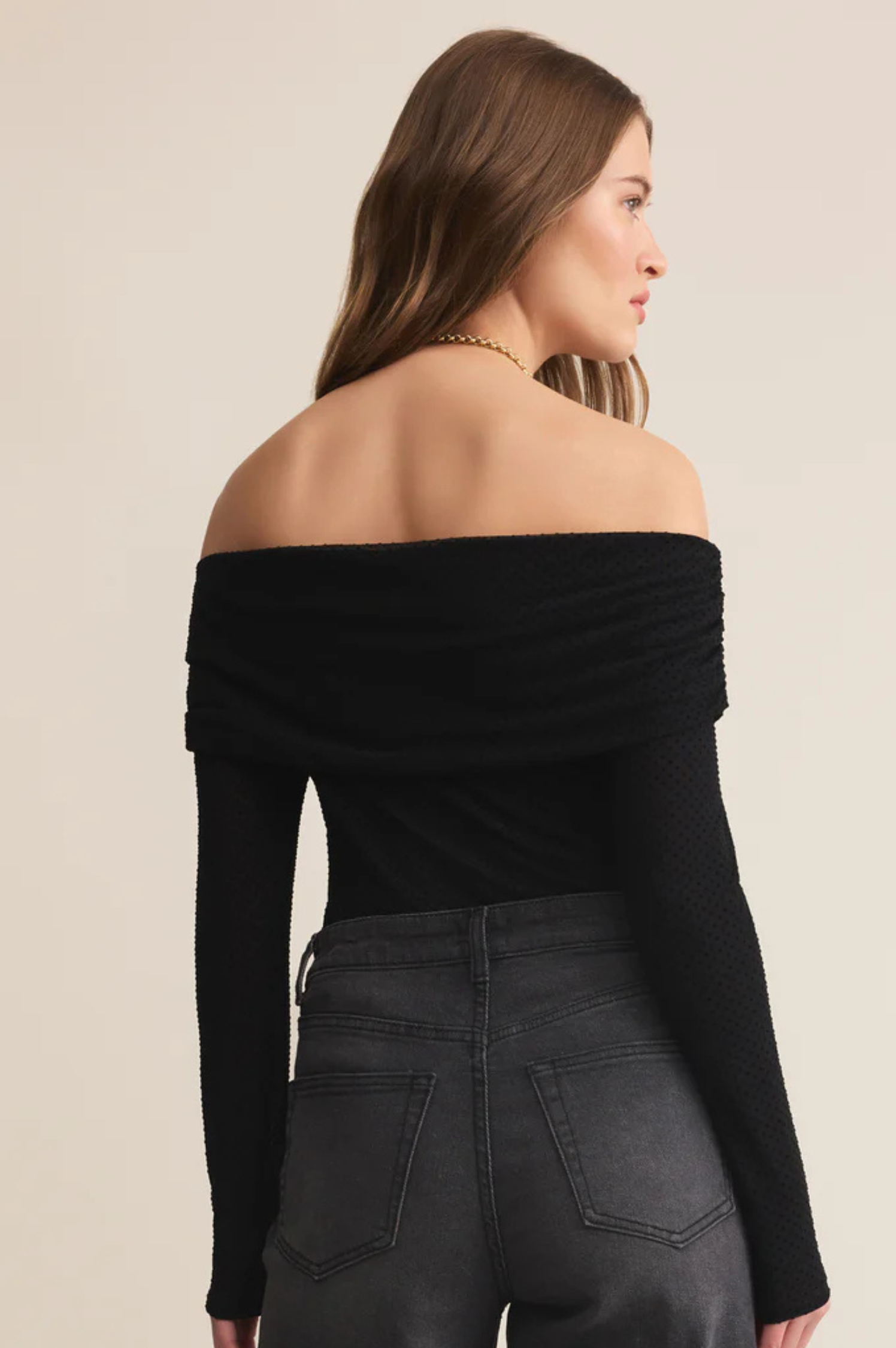 Whimsy Off Shoulder Mesh Top