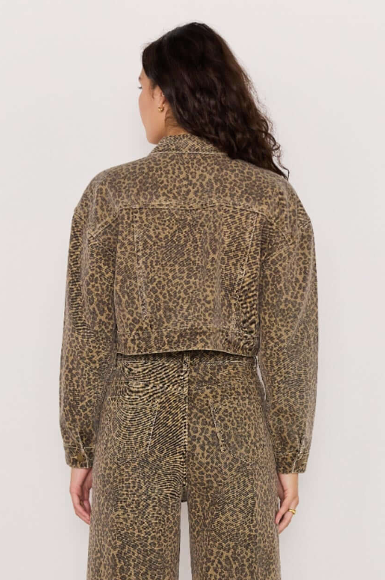 Anouk Animal Print Crop Jacket