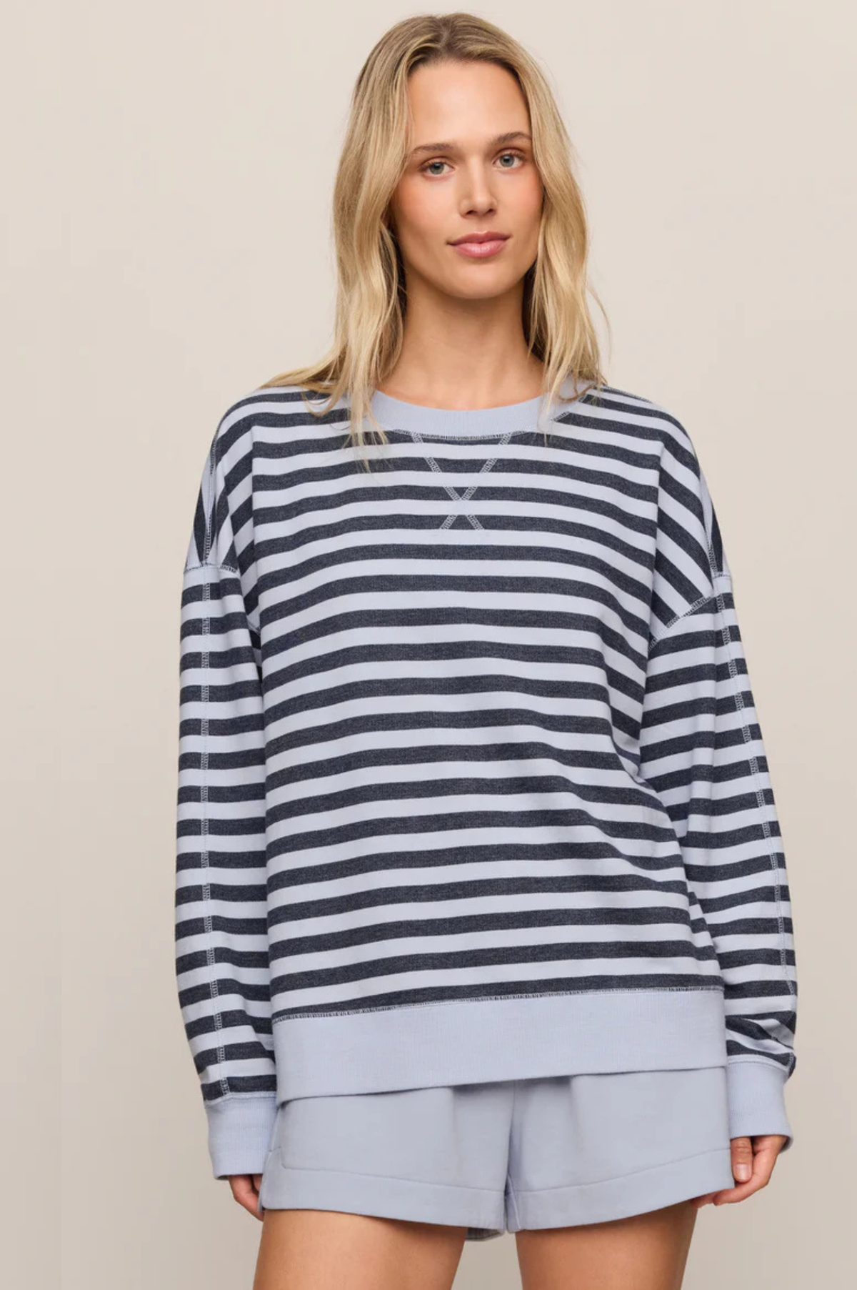 Everyday Striped Crew