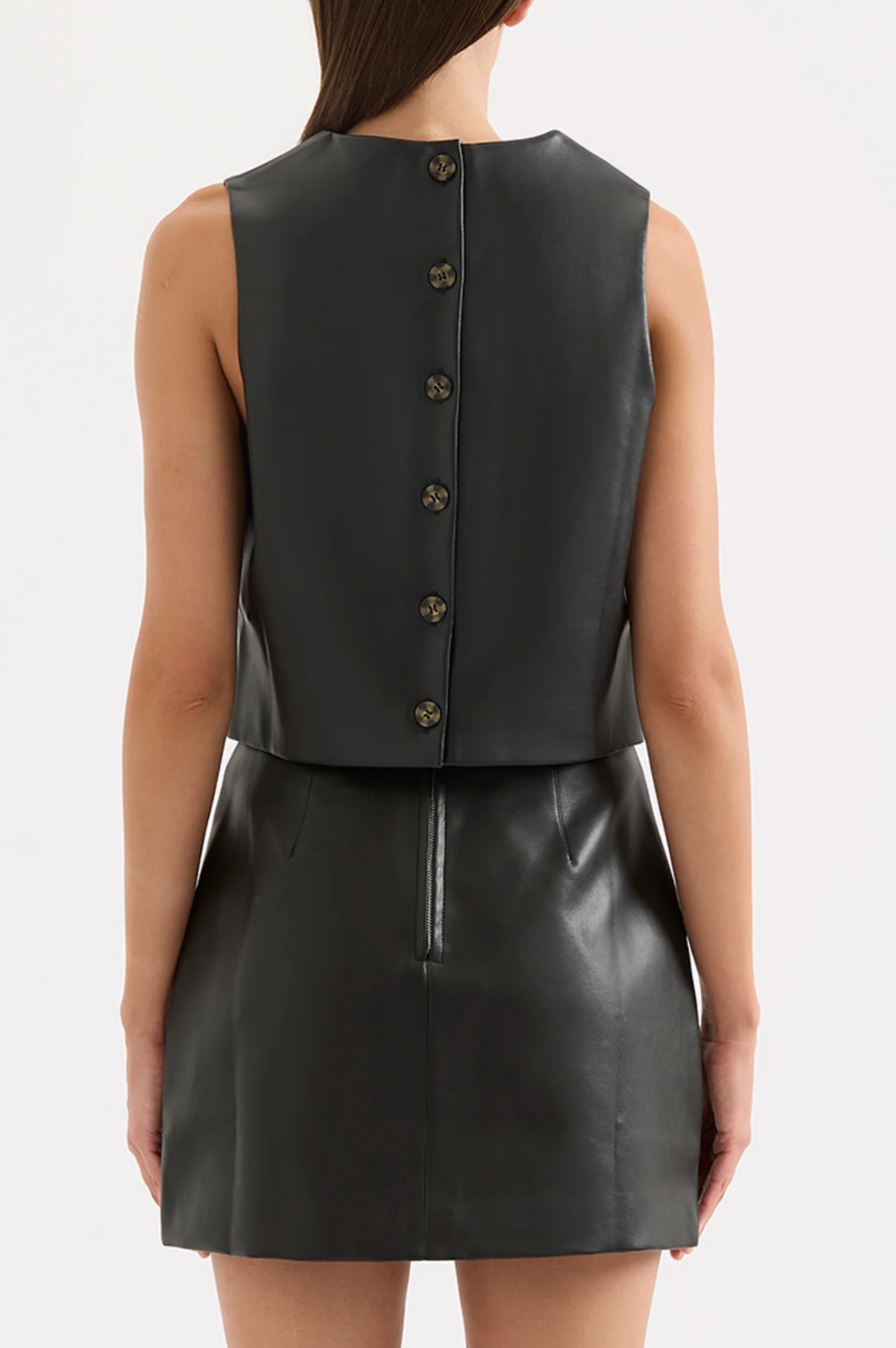 Beaumont Vegan Leather Top