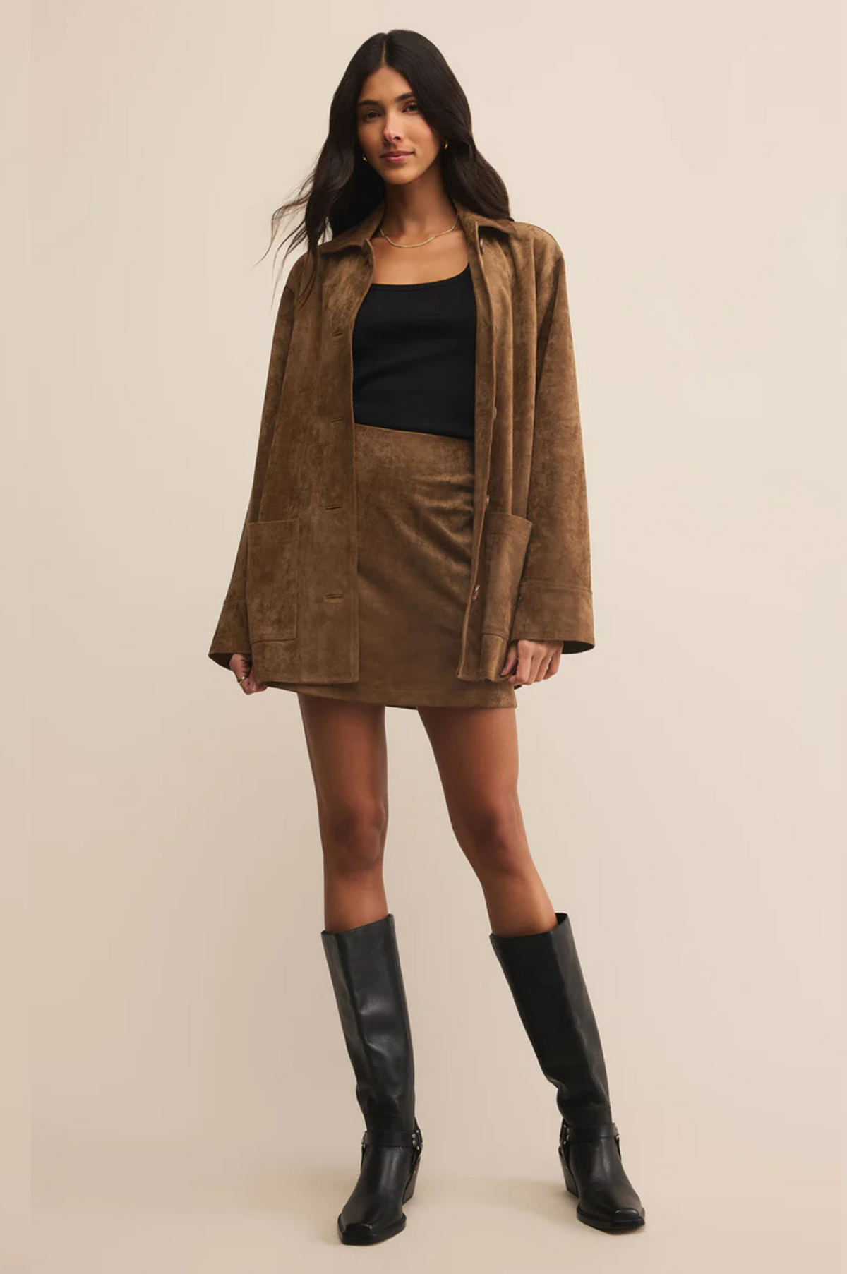 Ciera Suede Mini Skirt