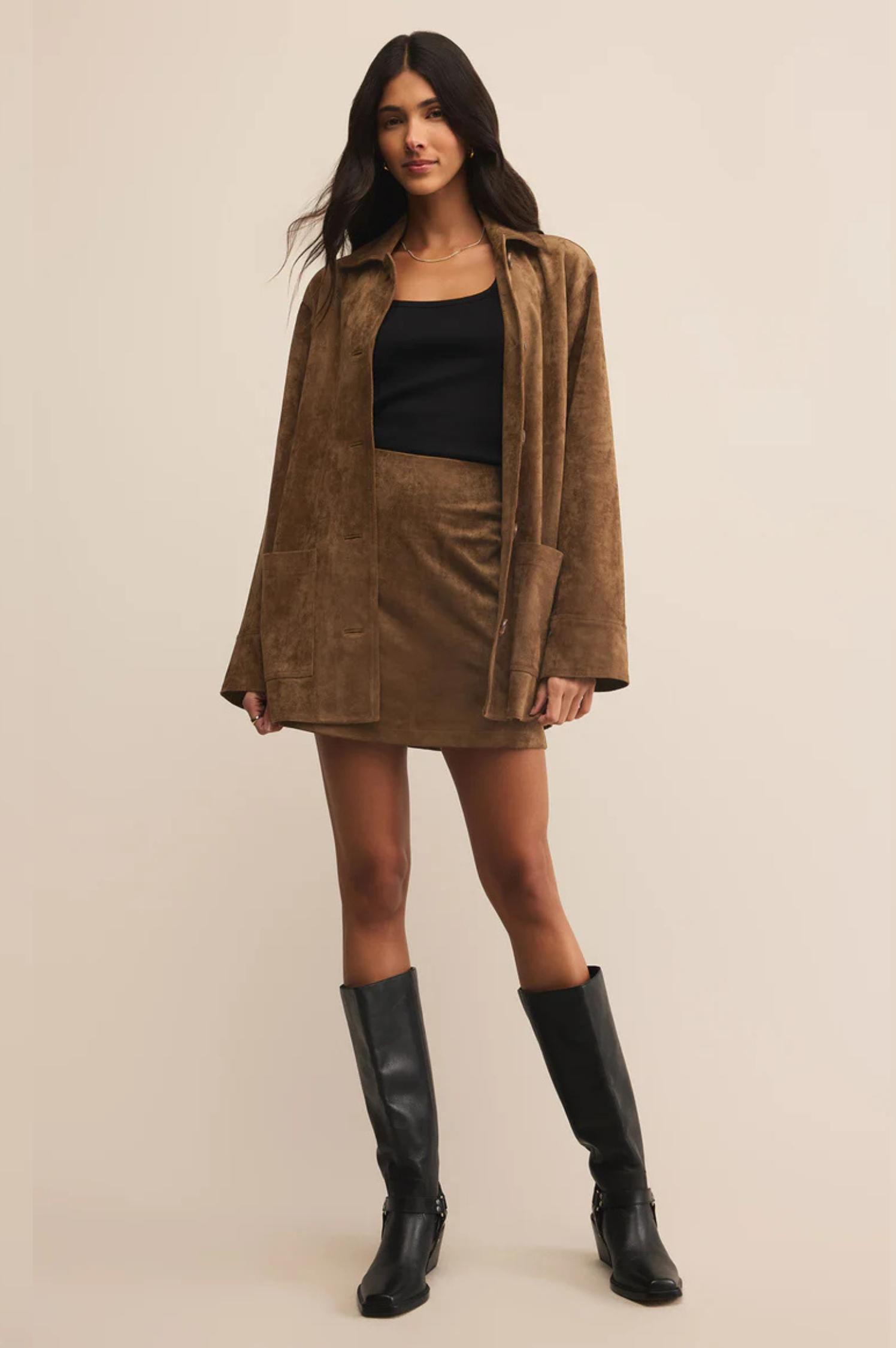 Ciera Suede Mini Skirt