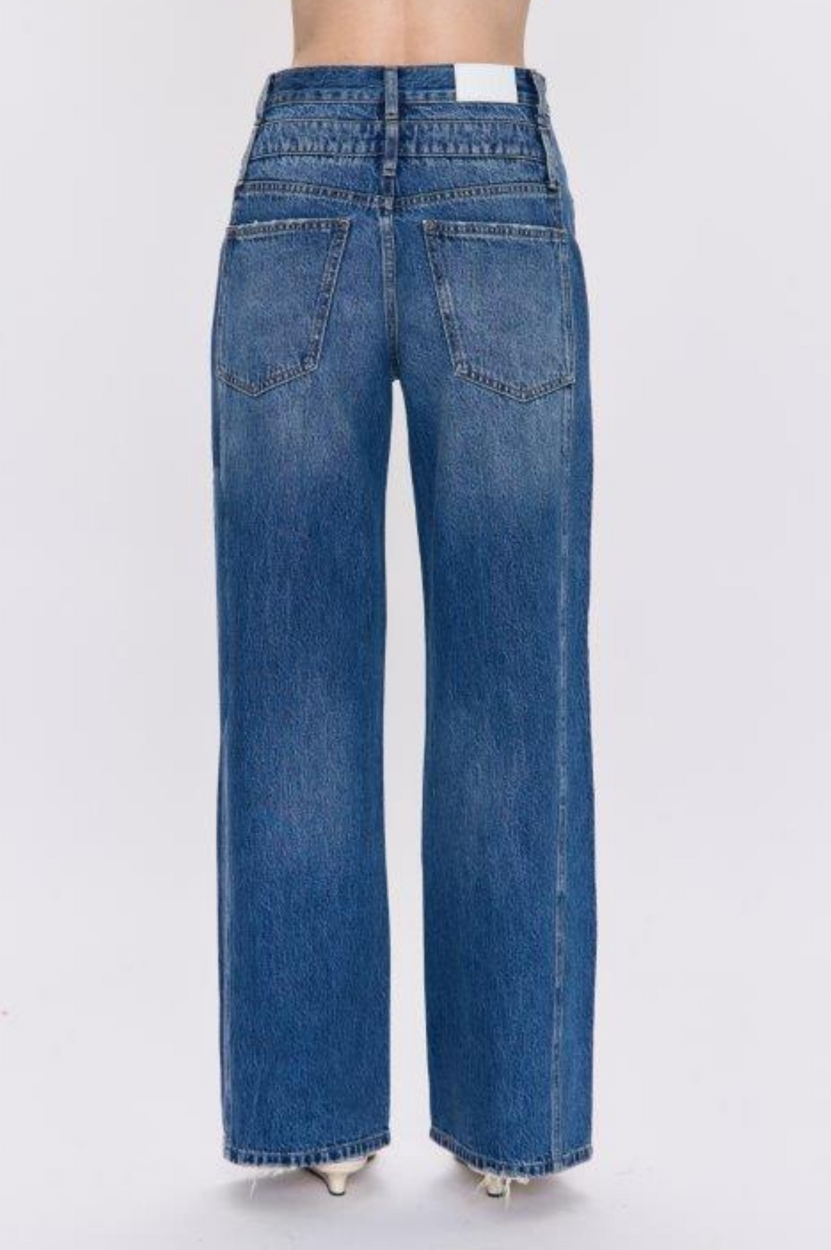 Caleb High Rise Stacked Waist Jean - Echo