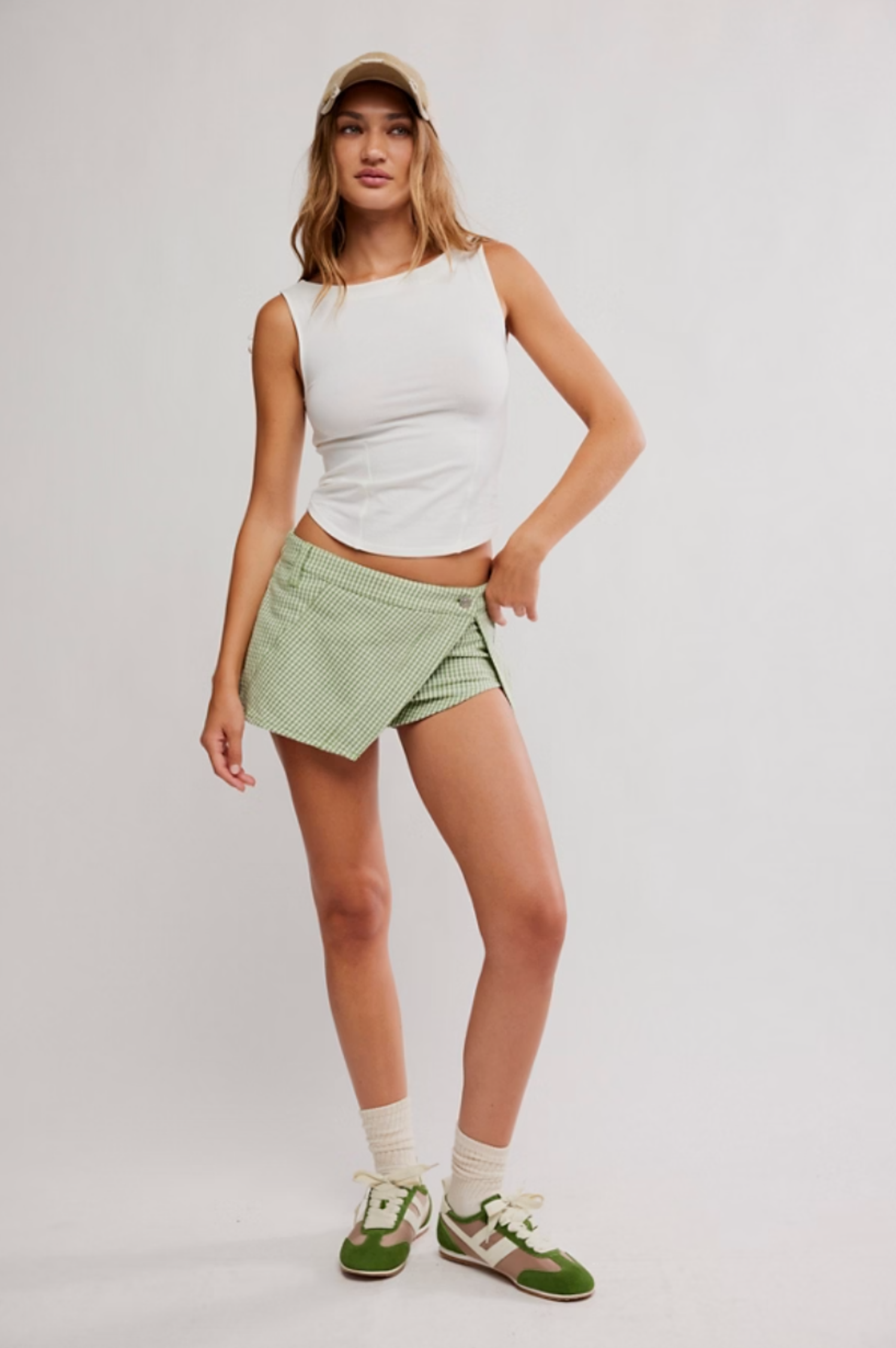 Georgie Gingham Micro Skort