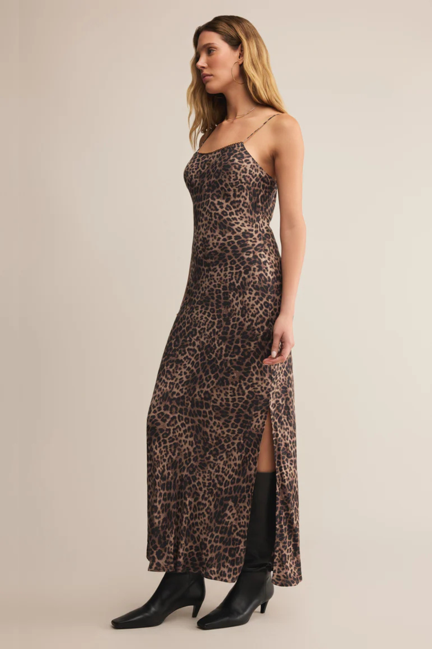 Cielo Leopard Midi Dress