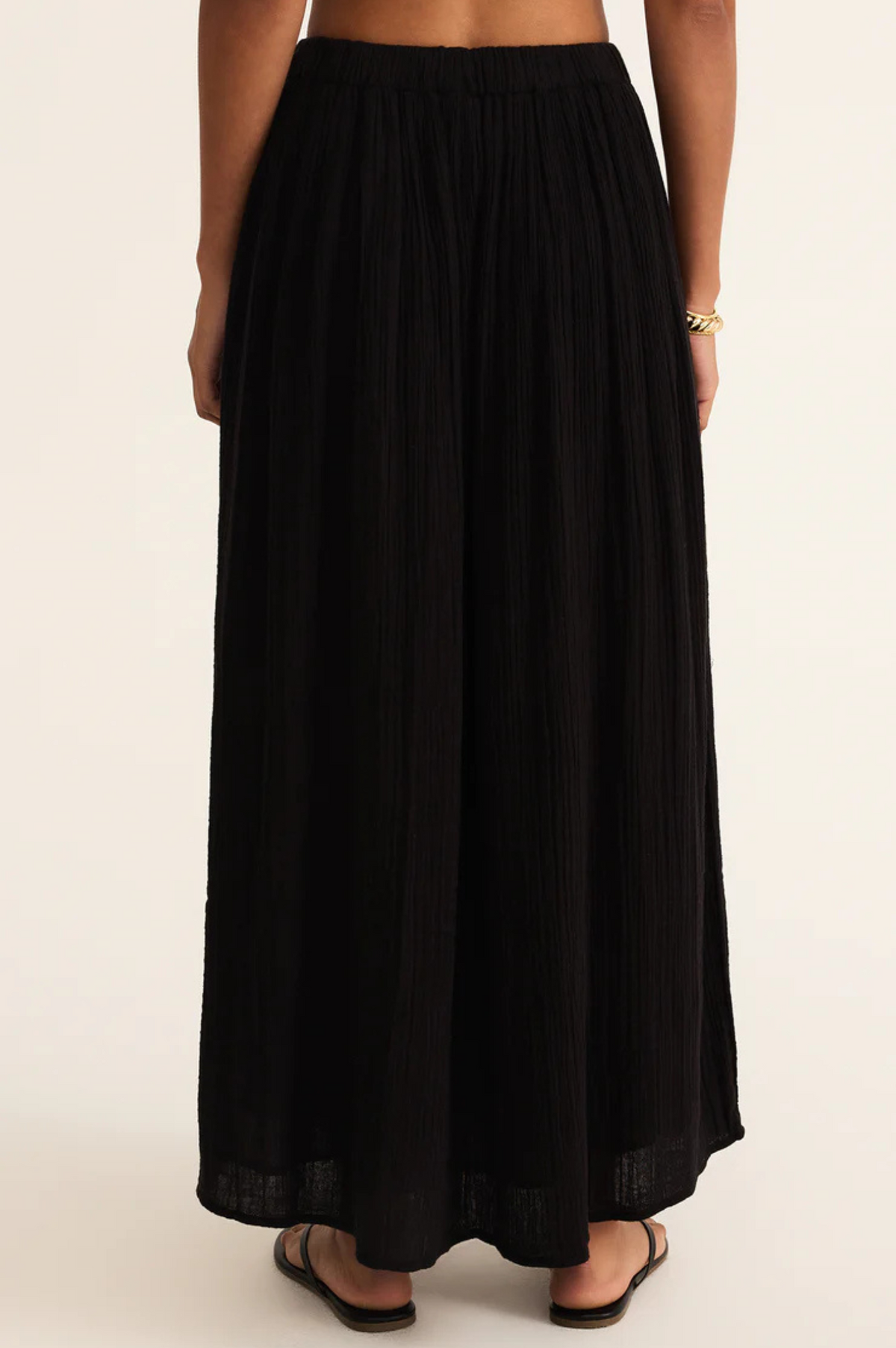 Reina Airy Gauze Midi Skirt