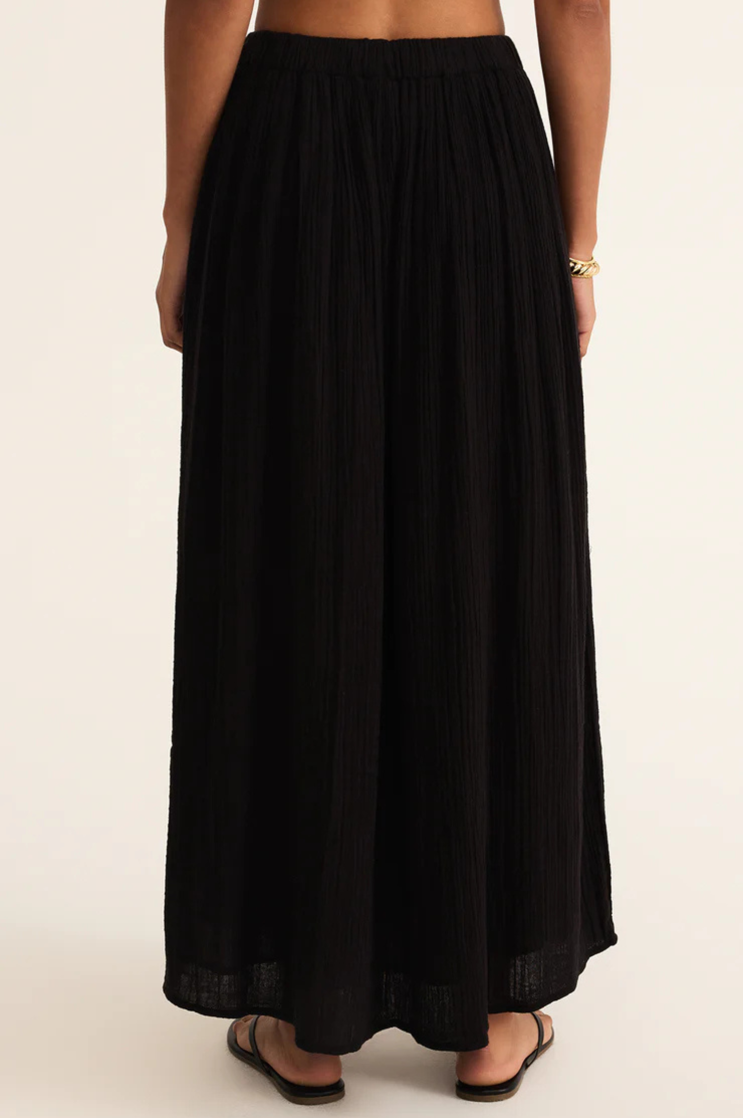 Reina Airy Gauze Midi Skirt