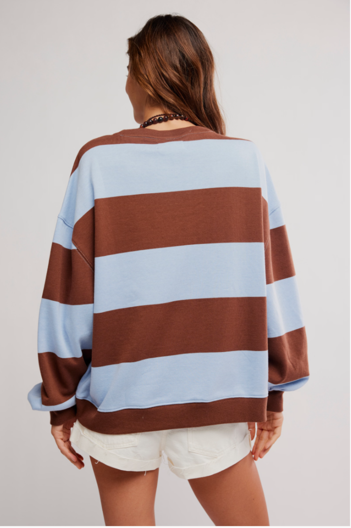 Classic Striped Oversized Crewneck