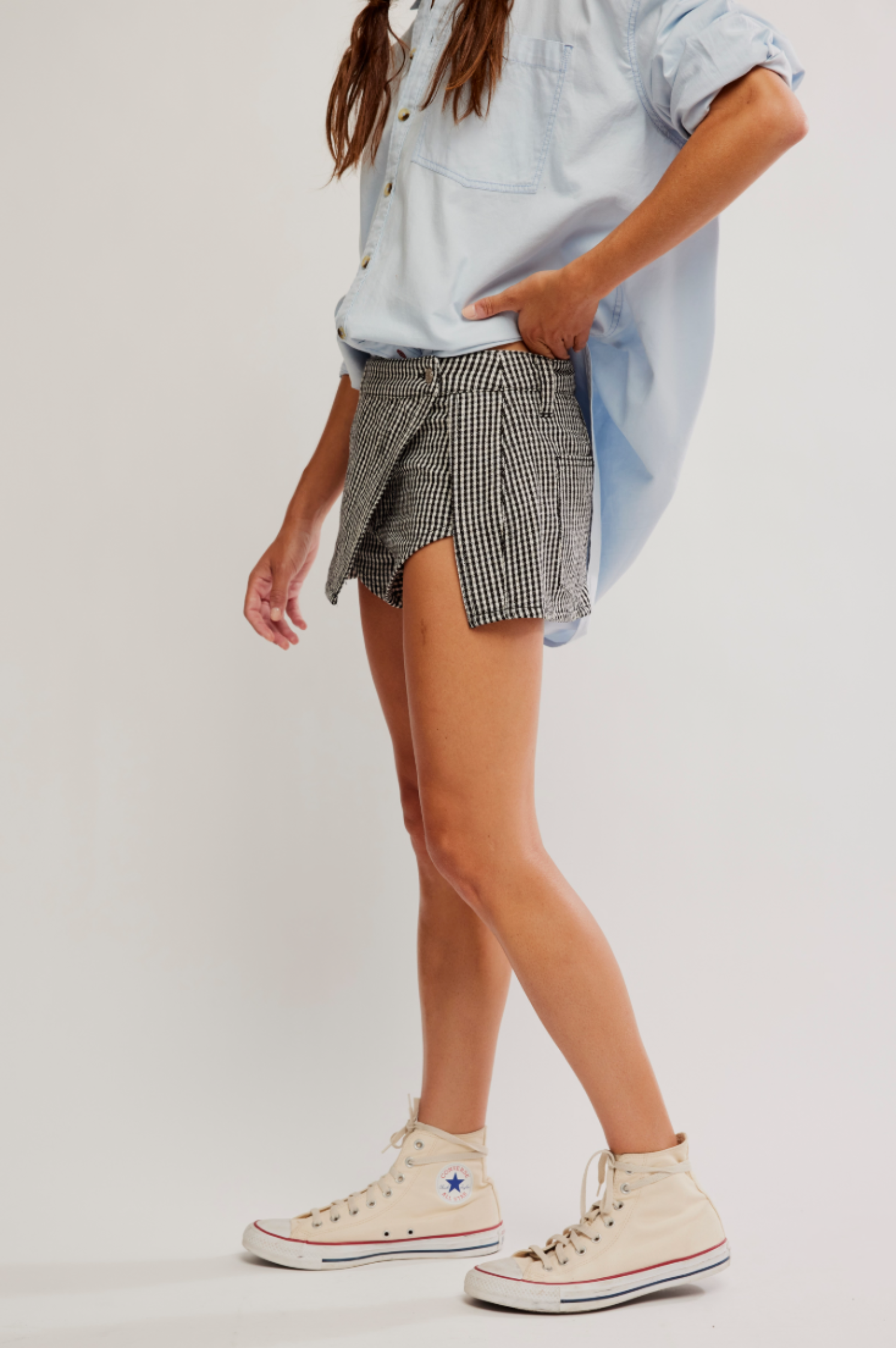 Georgie Gingham Micro Skort