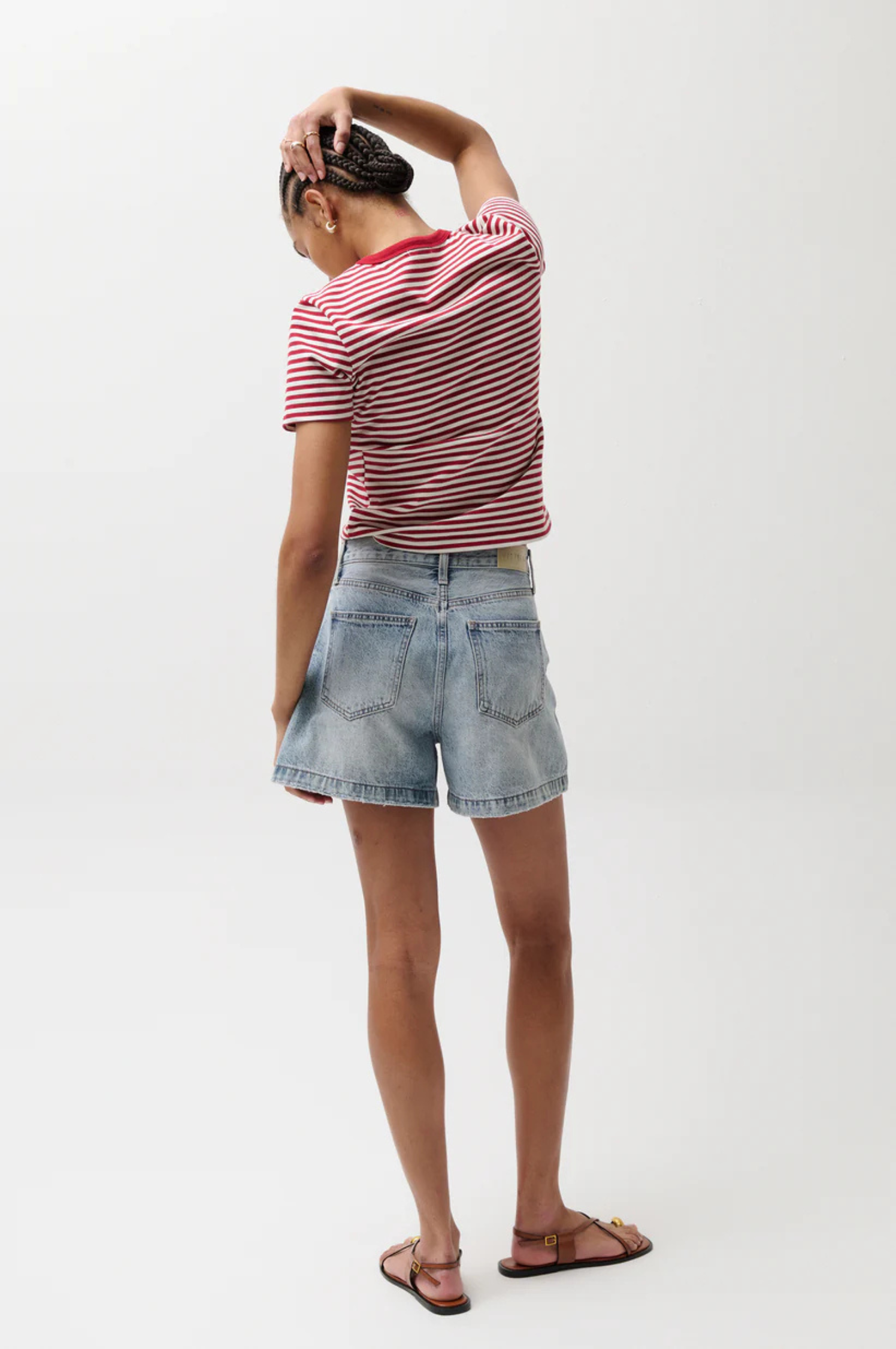 Saige High Rise Short - French Riviera