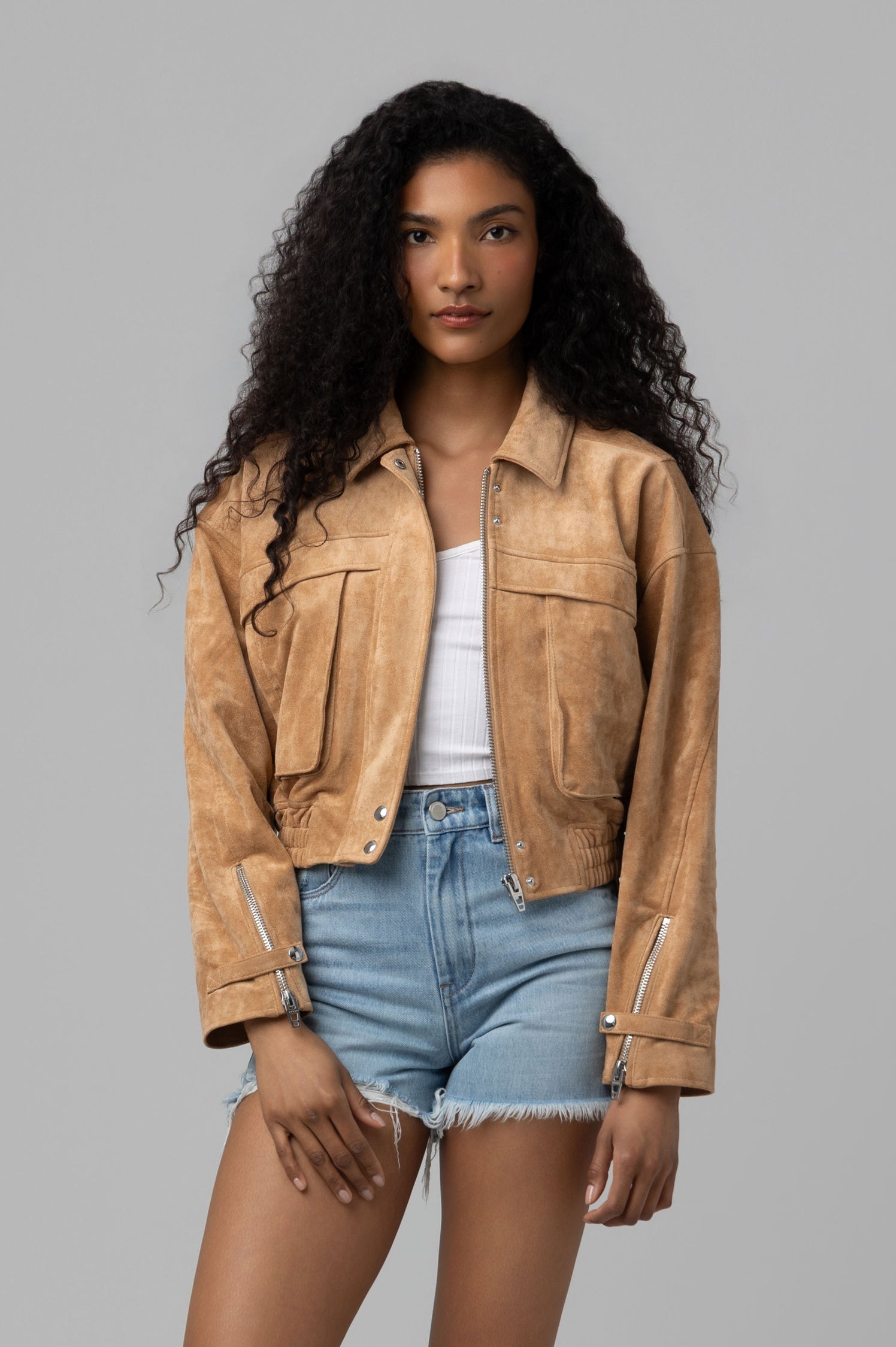 Spin Off Suede Jacket