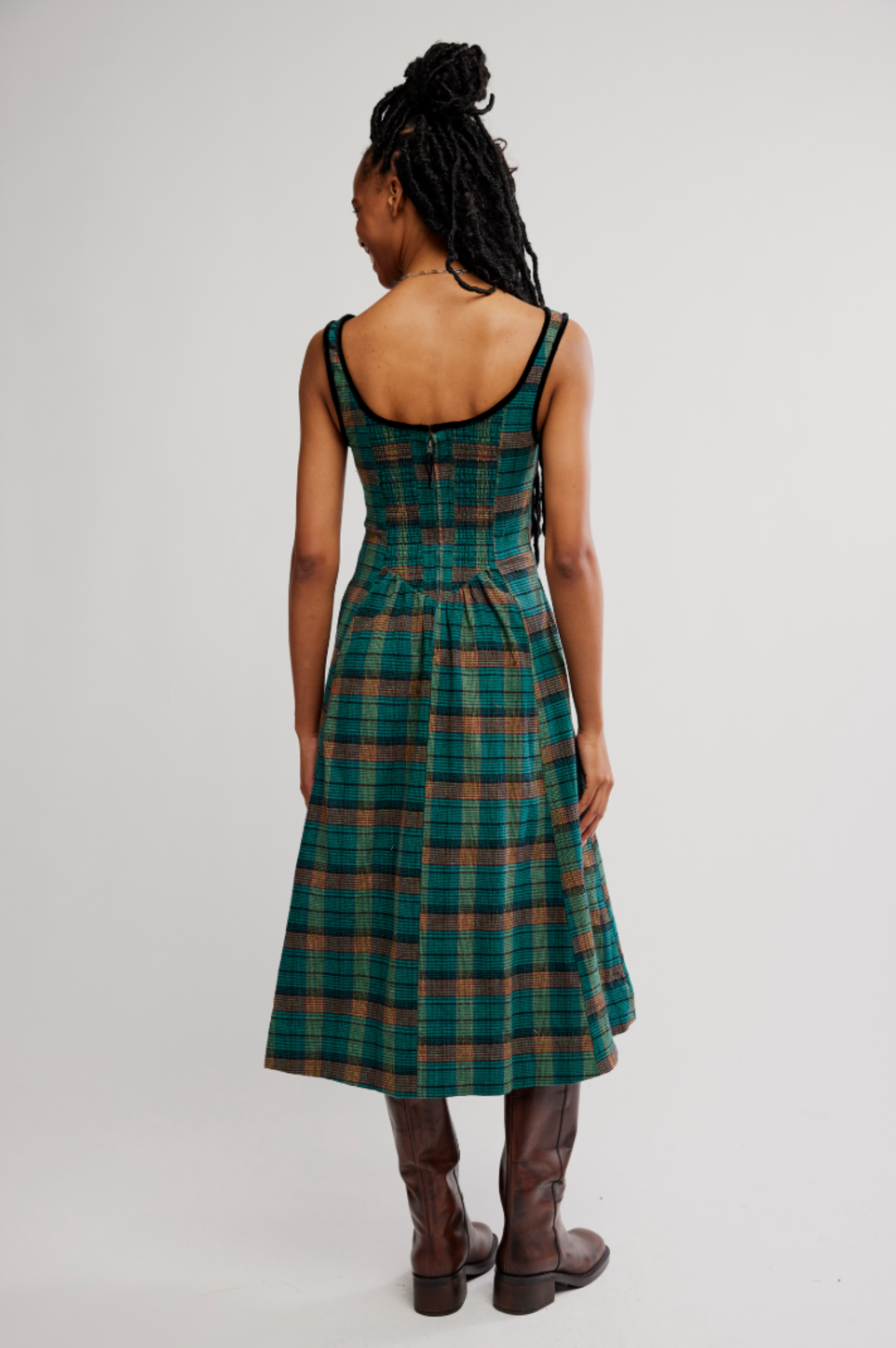Freya Plaid Dress