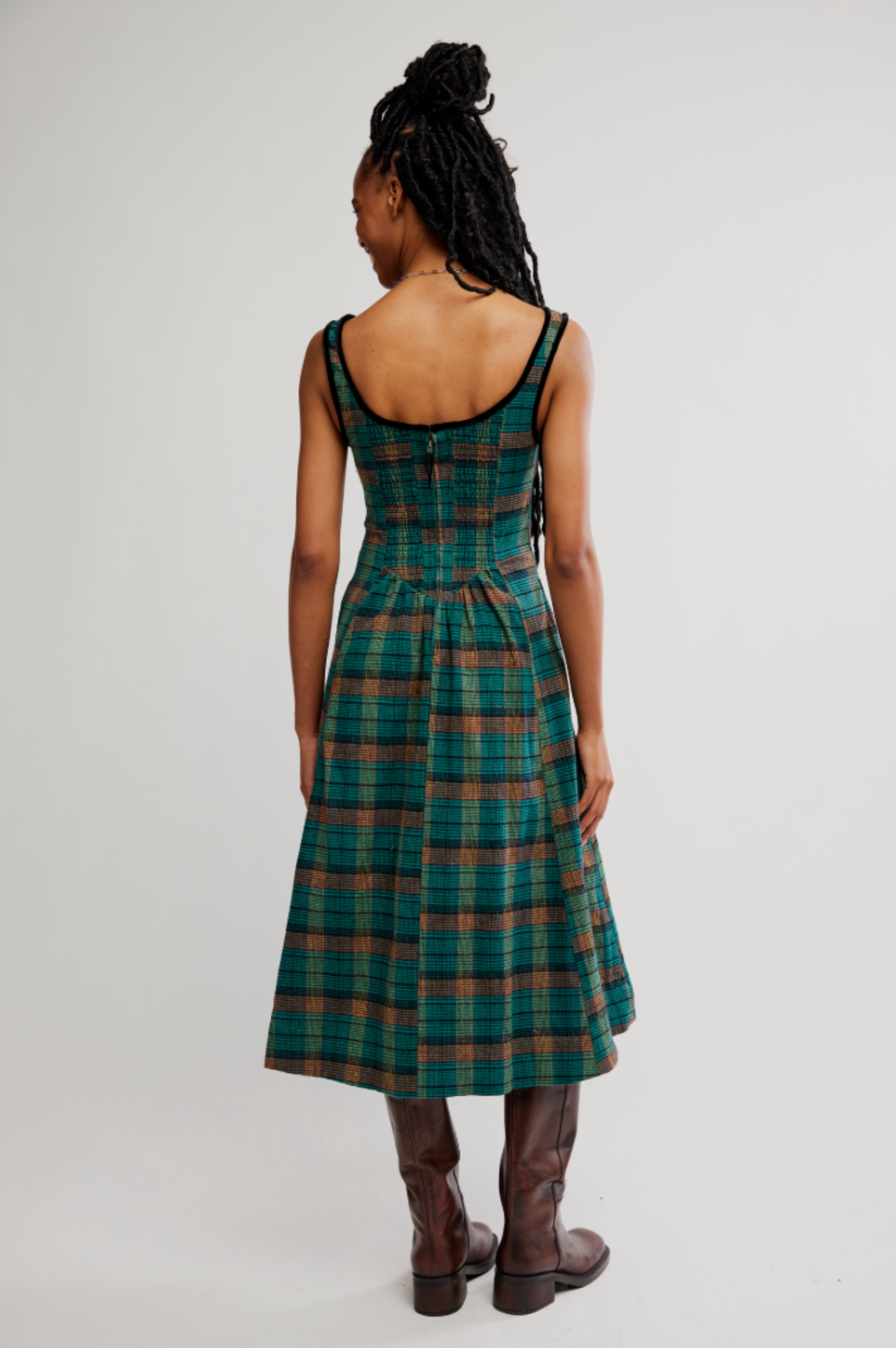 Freya Plaid Dress