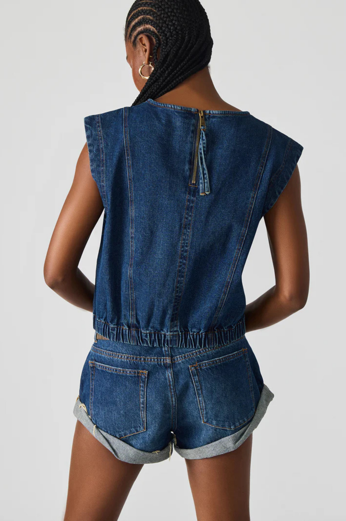 Leila Denim Top