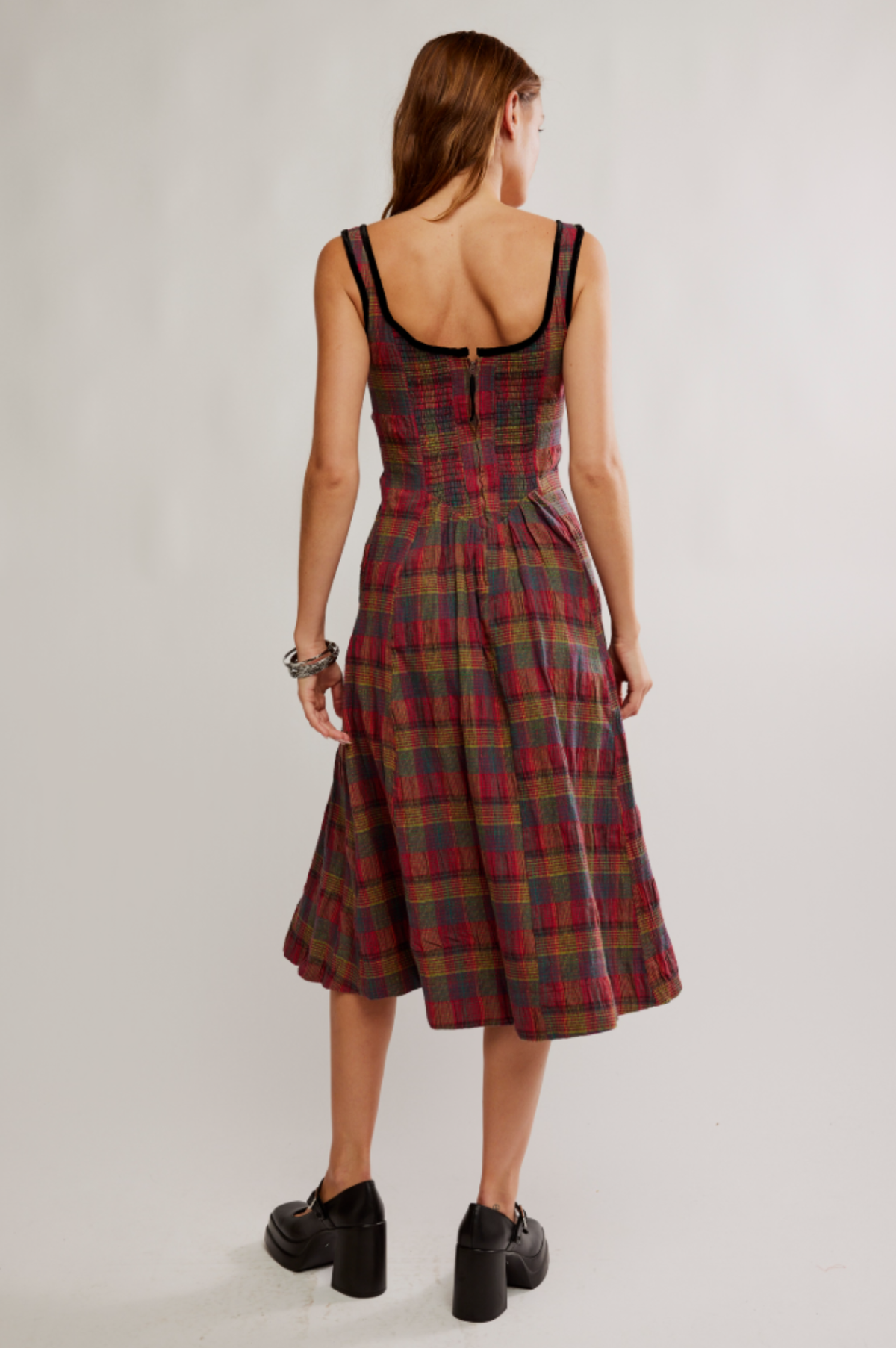 Freya Plaid Dress